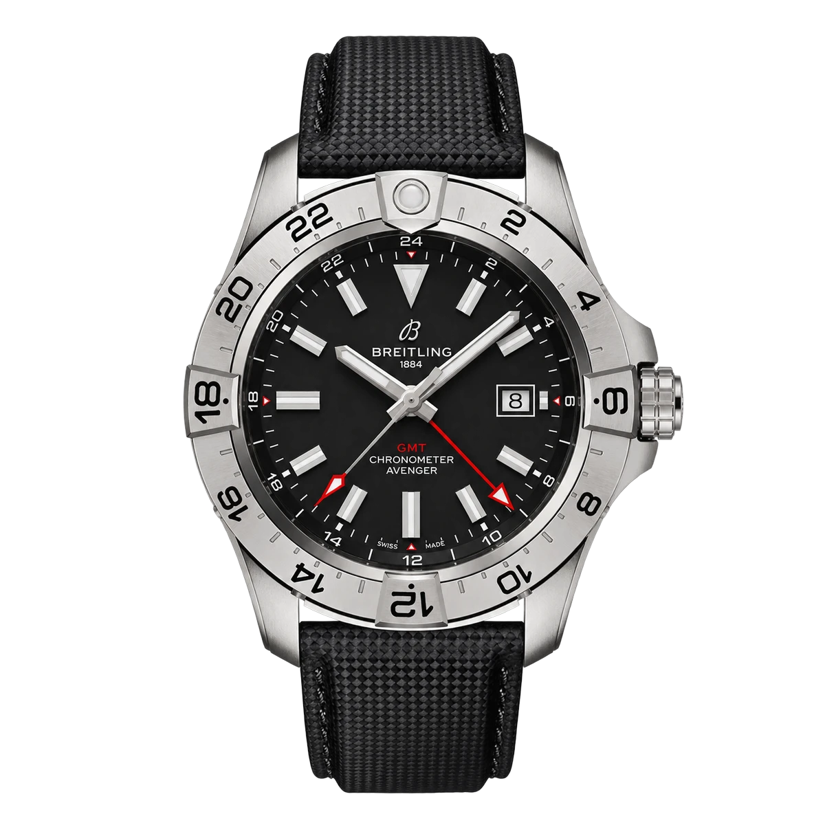 Breitling A32320101B1X1 AVENGER AUTOMATIC GMT 44 STEEL BLACK DIAL