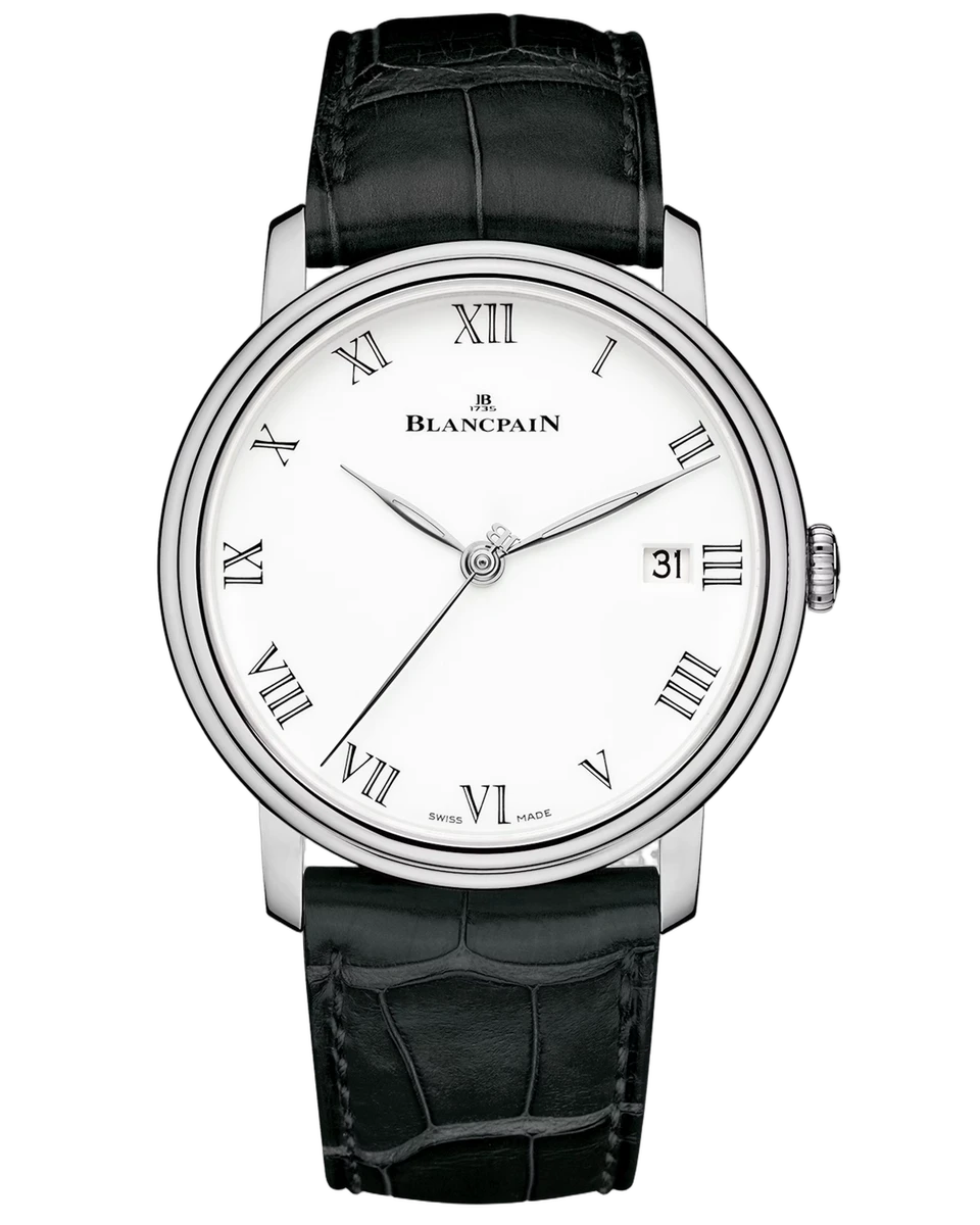 Blancpain 8 Jours Grand Feu Enamel Dial 6630-1531-55B 42MM 18K White Gold