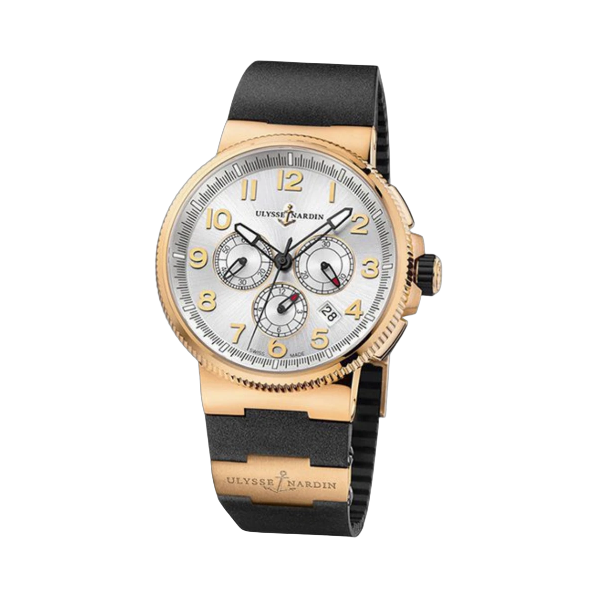Ulysse Nardin Marine 1506-150-3/62 Chronograph Manufacture 43mm 18K Rose Gold