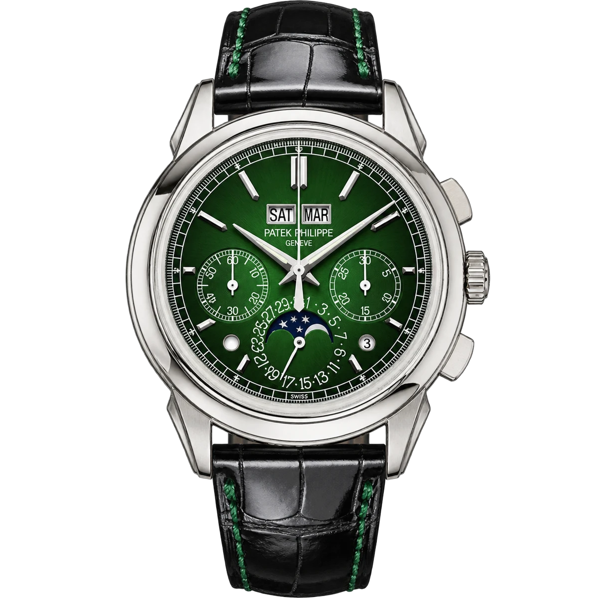 百达翡丽 Grand Complications 5270P-014 万年历 41 毫米绿色表盘男士手表