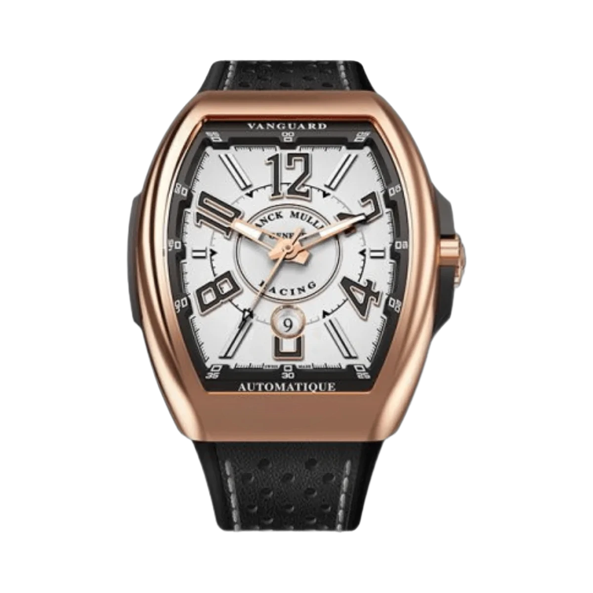 Franck Muller Vanguard Racing V 45 SC DT RCG (NR)5N 18kt Roségold 45mm Herrenuhr mit silbernem Zifferblatt