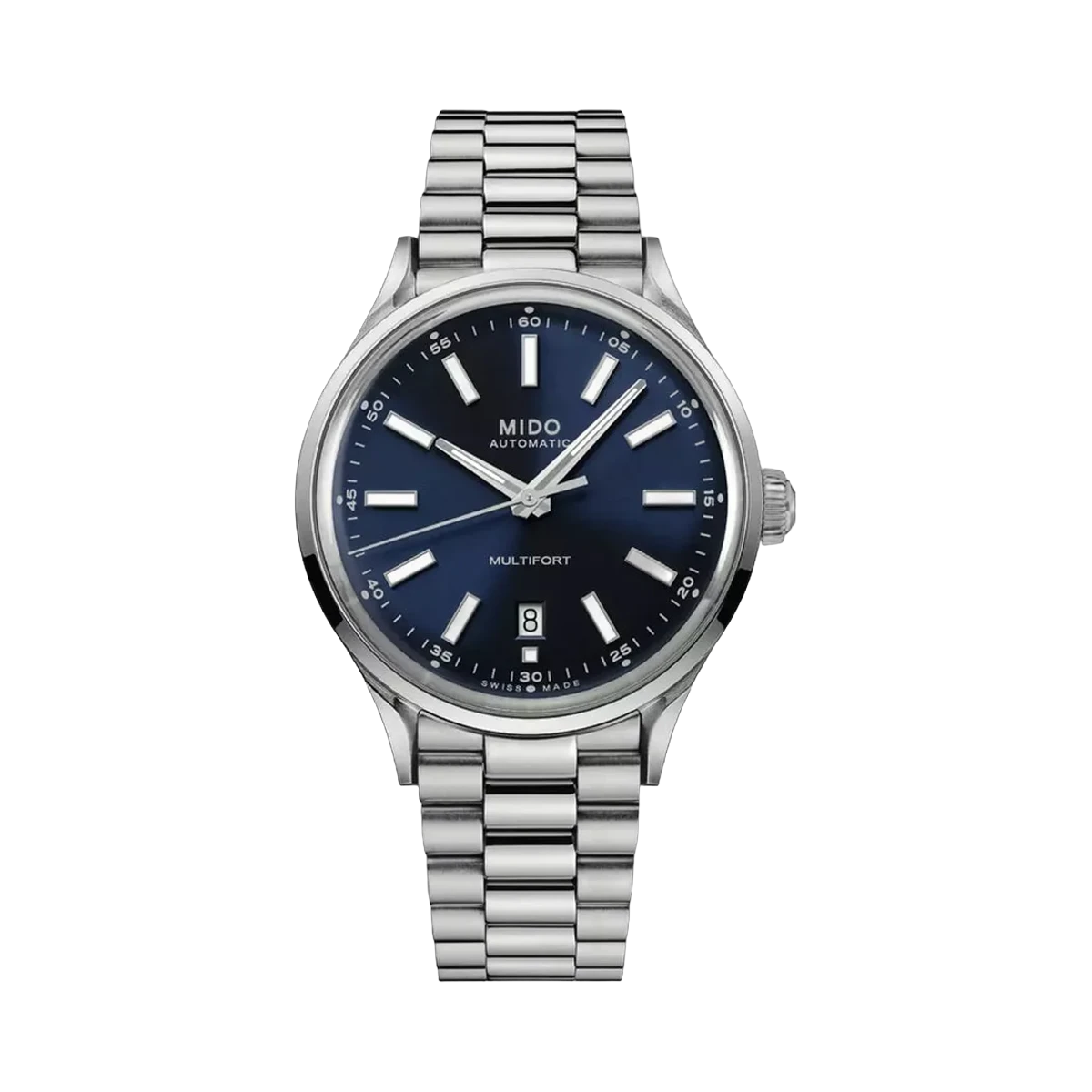 Mido Multifort Patrimony Powerwind M040.407.11.041.00 Stainless Steel 40mm Blue Dial Men's Watch