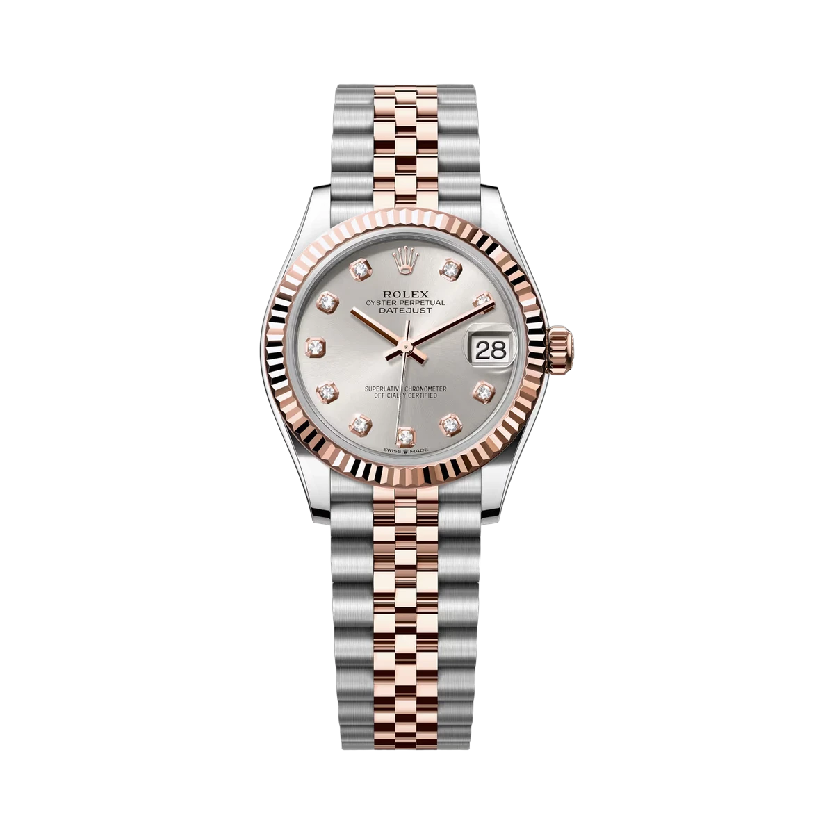 Rolex Datejust 278271 SDJ Silver Diamond 31mm Ladies Watch