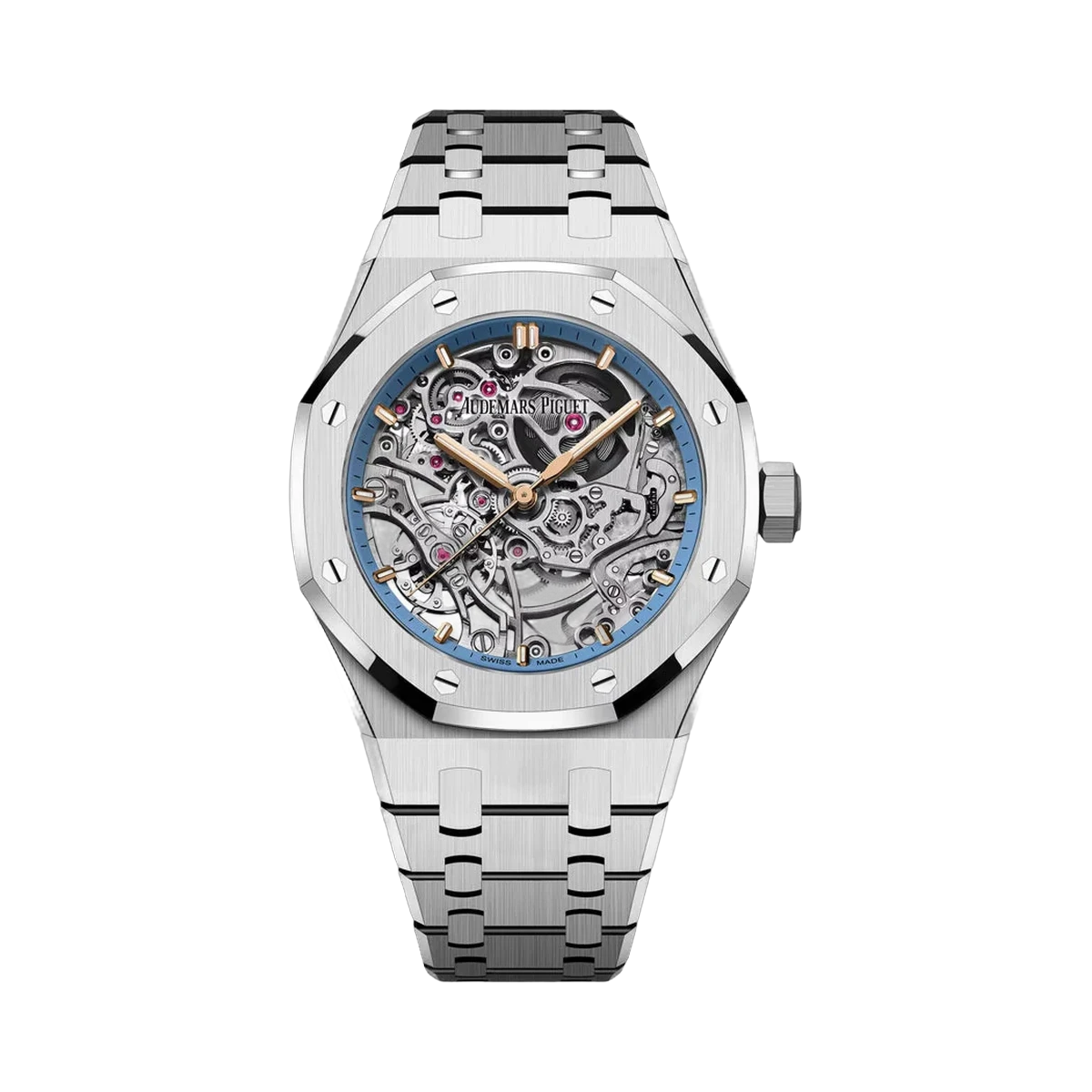 Audemars Piguet Royal Oak 15467BC.OO.1256BC.01 Damenuhr aus Weißgold, 37mm, Skelettzifferblatt