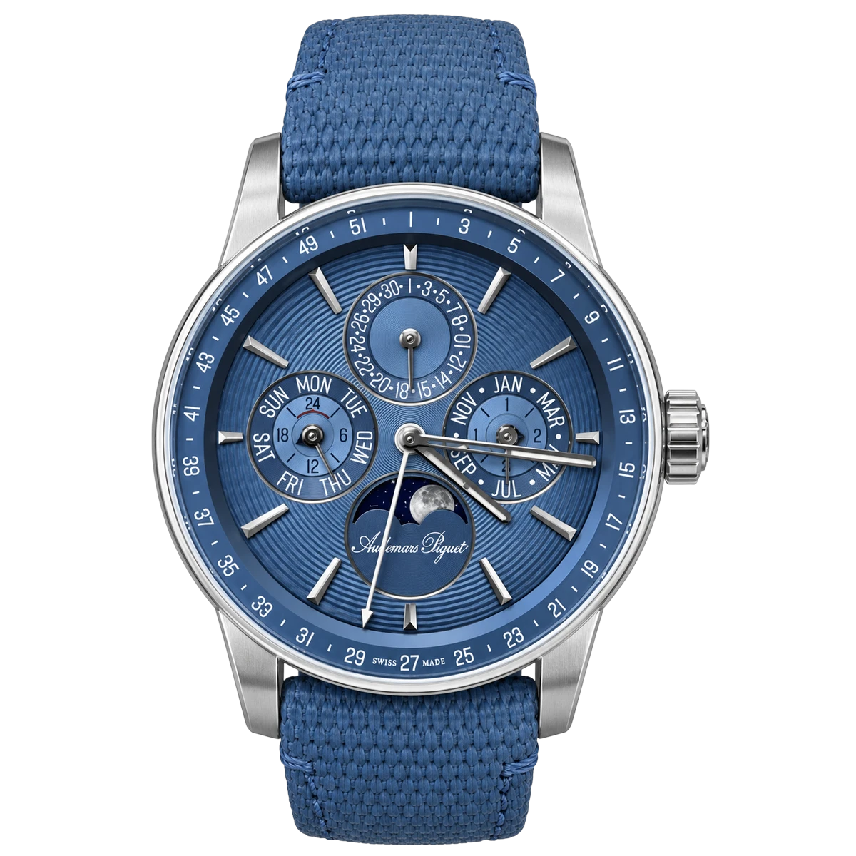 Audemars Piguet Code 11.59 Selfwinding Perpetual Calendar White Gold Ice-Blue Dial 150th Anniversary Limited Edition 150 Pieces 26494BC.OO.D350KB.01