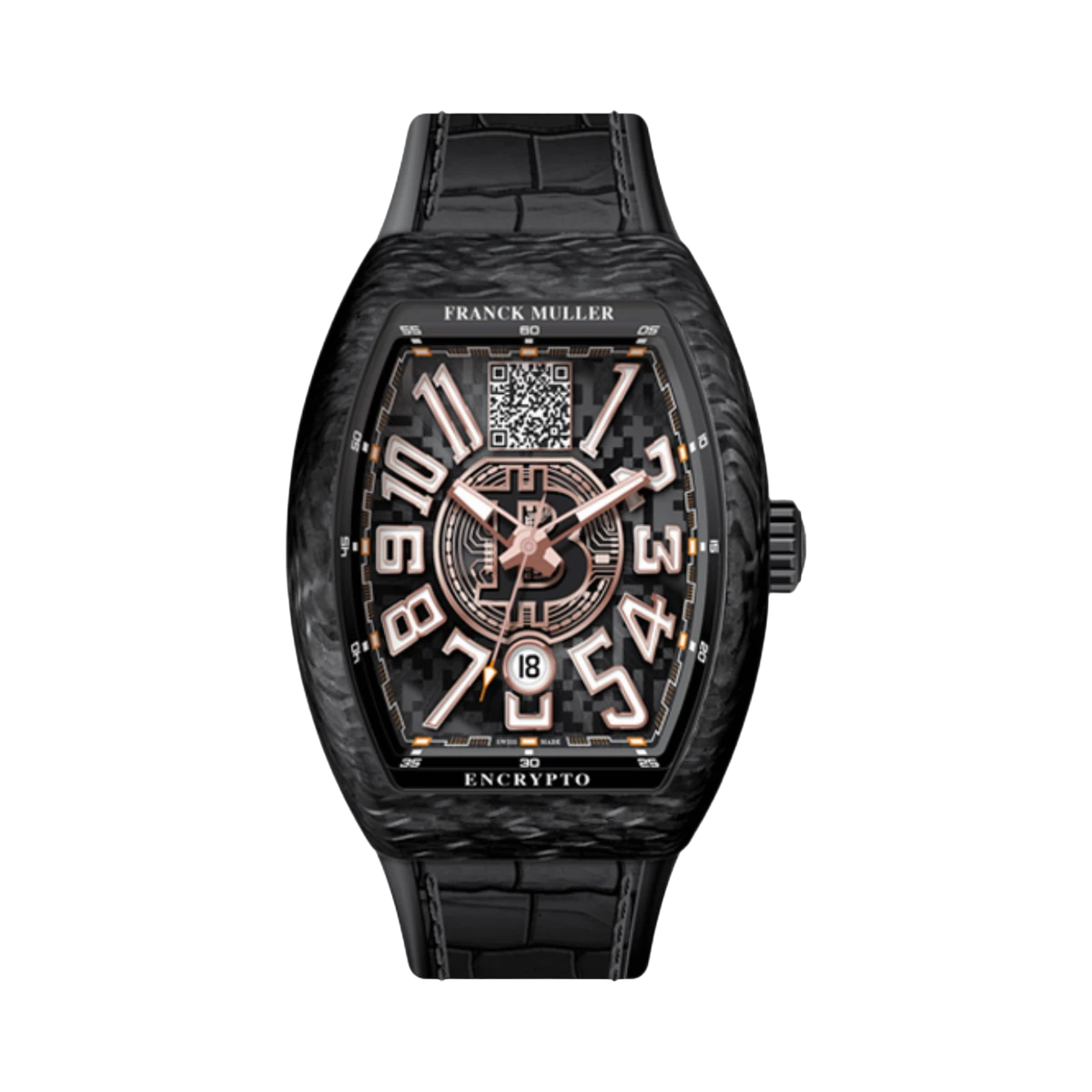 Franck Muller Vanguard Encrypto Limited Edition V45 SC DT BTC Carbon NR