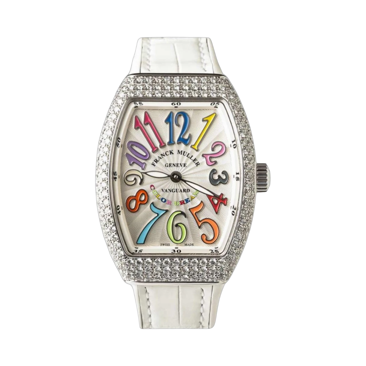 Franck Muller Vanguard Colour Dreams Quartz Diamond Bezel V35 QZ AC Col Drm D QZ BLC AC