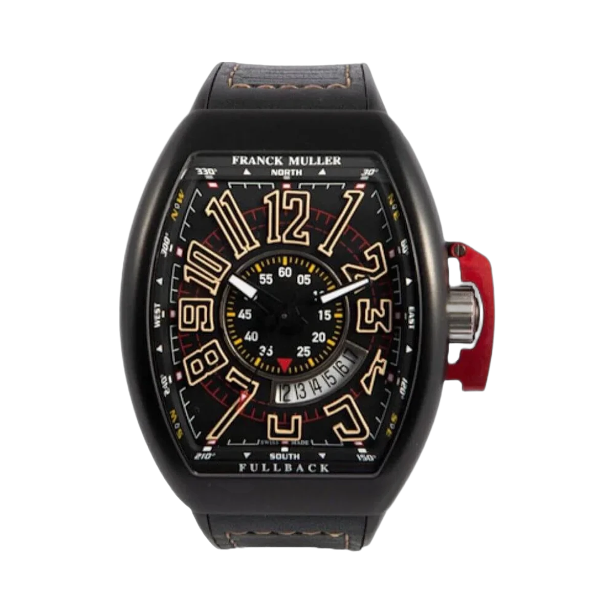 Franck Muller V 45 Sc Dt Lck Tt Nr Mc Bn Vanguard Full Black Herrenuhr