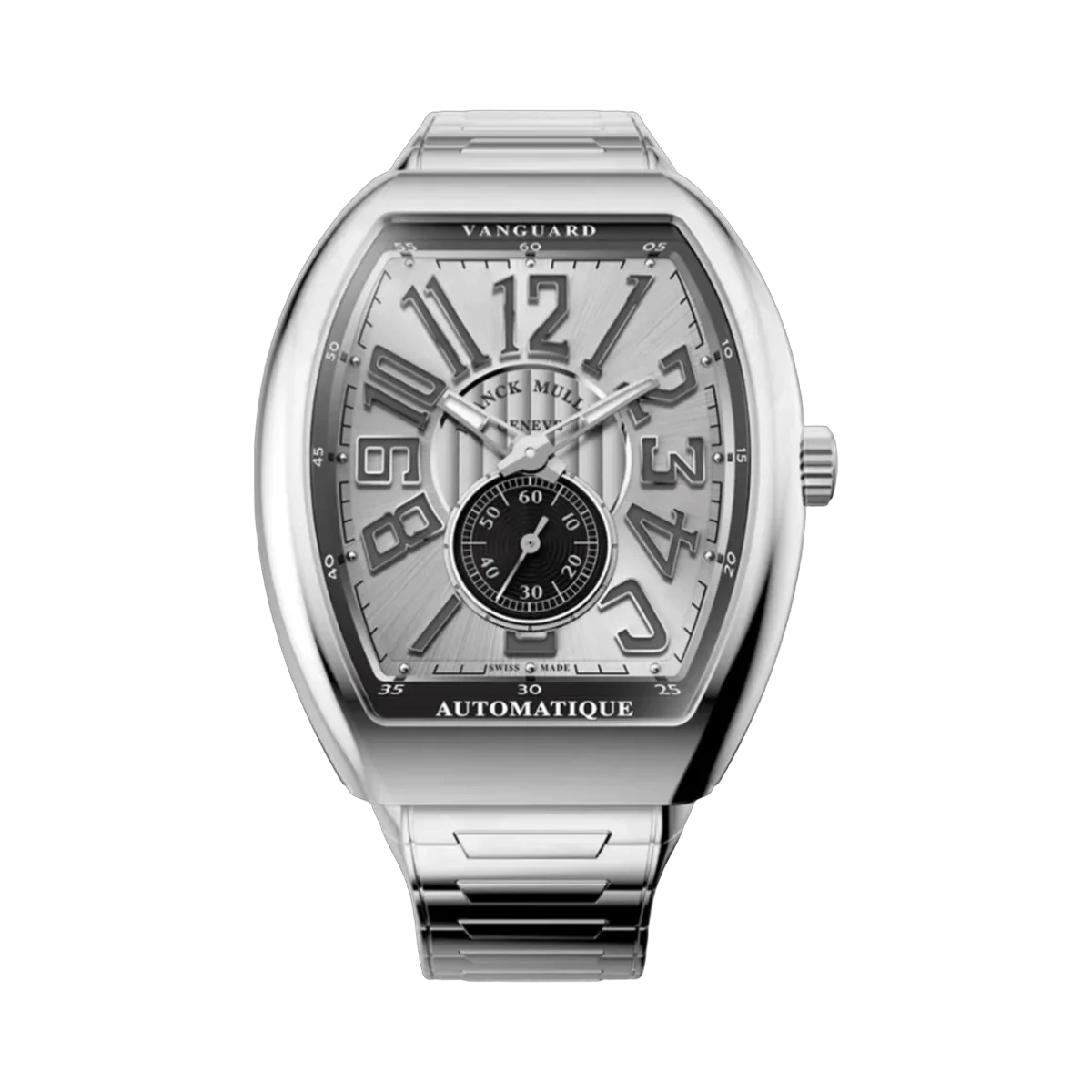 Franck Muller Vanguard V 41 S S6 AT FO VIN ACMC Automatik Slim Vintage 41mm Graues Zifferblatt