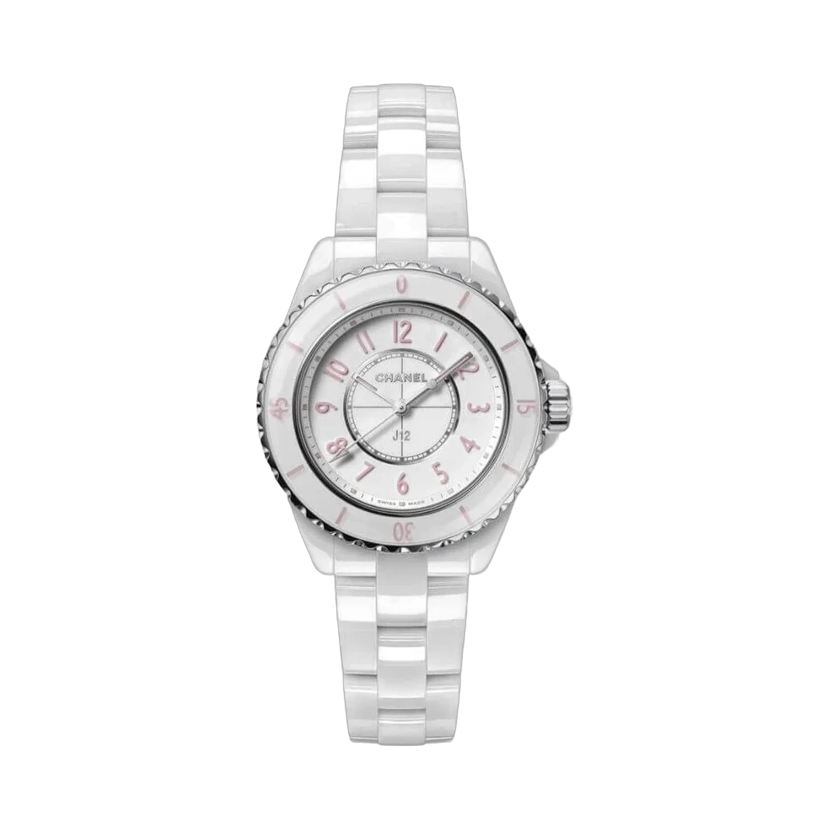 Chanel J12 Pink Blush H6755 Quartz White Ceramic 33mm