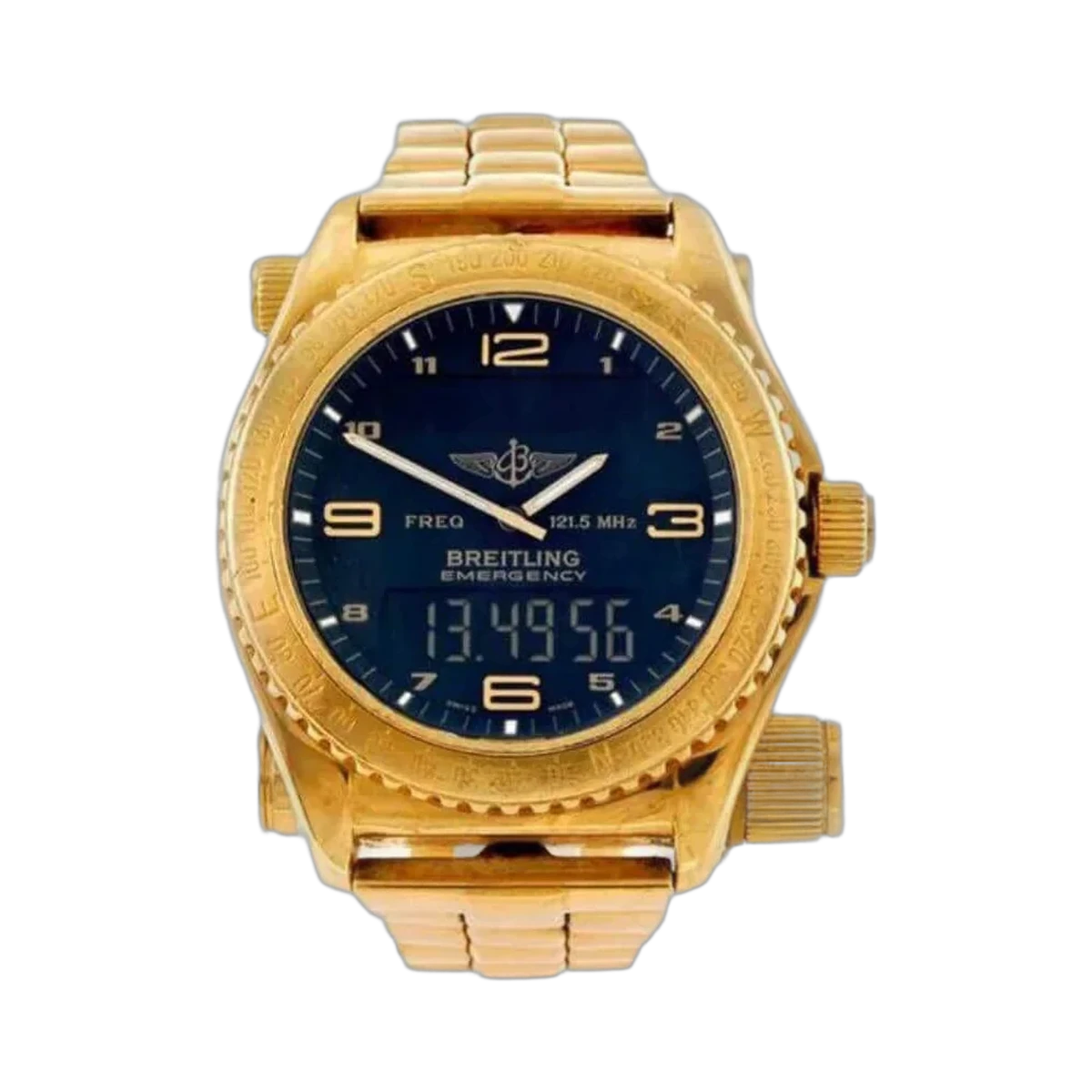 Breitling Emergency K56321 43 毫米 18K 黄色男士手表
