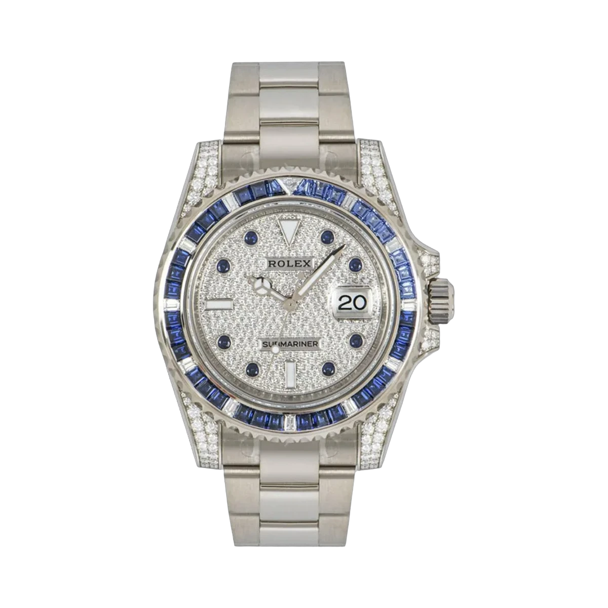 Rolex Submariner Date 116659SABR White Gold 40mm Diamond Pave Dial Men's Watch