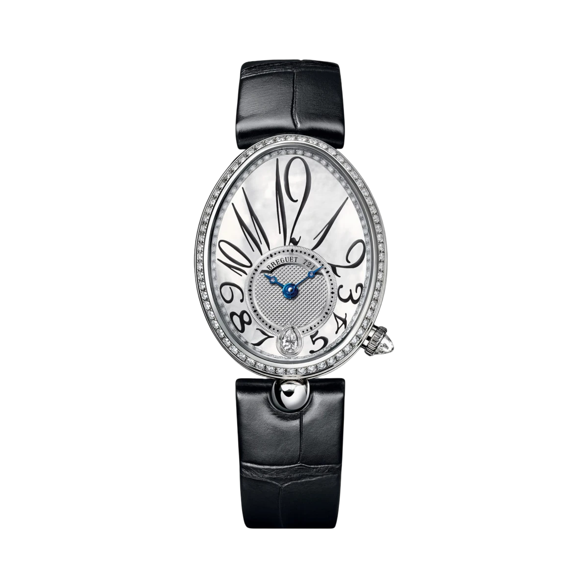 Breguet Reine de Naples 8918BB58964D00D3L MOP Dial Diamond Bezel 28mm x 36mm 18K White Gold