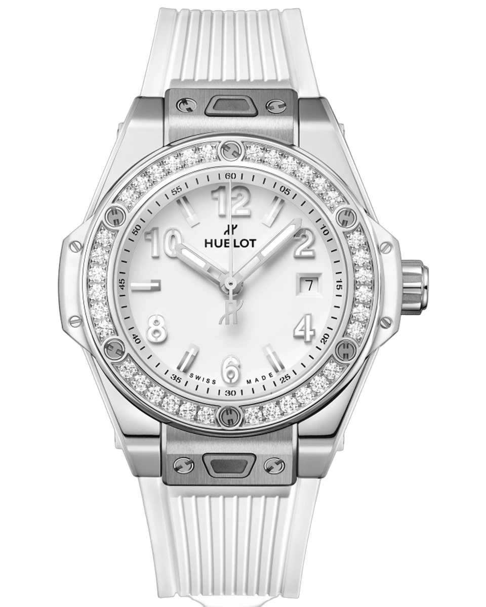 Hublot Big Bang One Click Steel White Diamonds 485.SE.2010.RW.1204 33mm Stainless Steel