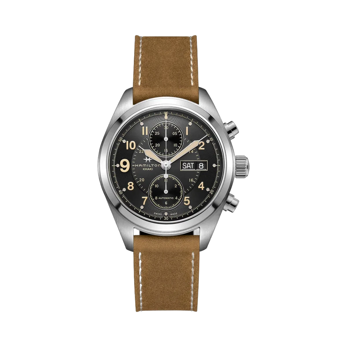 Hamilton Khaki Field H71616535 Stainless Steel 42mm Black Dial Men's Watch