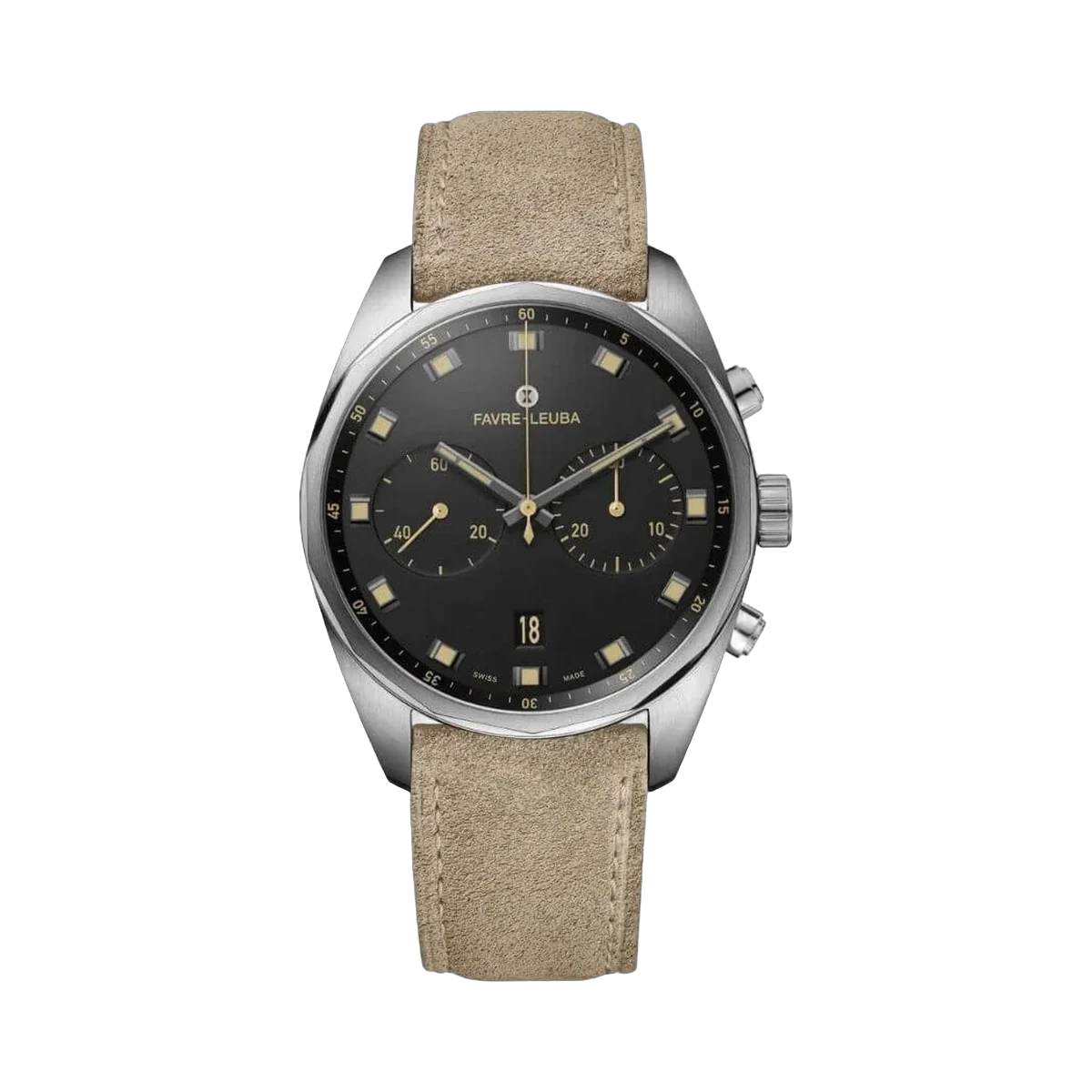 Fave-Leuba Sky Chief 00.10202.08.10.48 Chronograph Automatic Black Dial