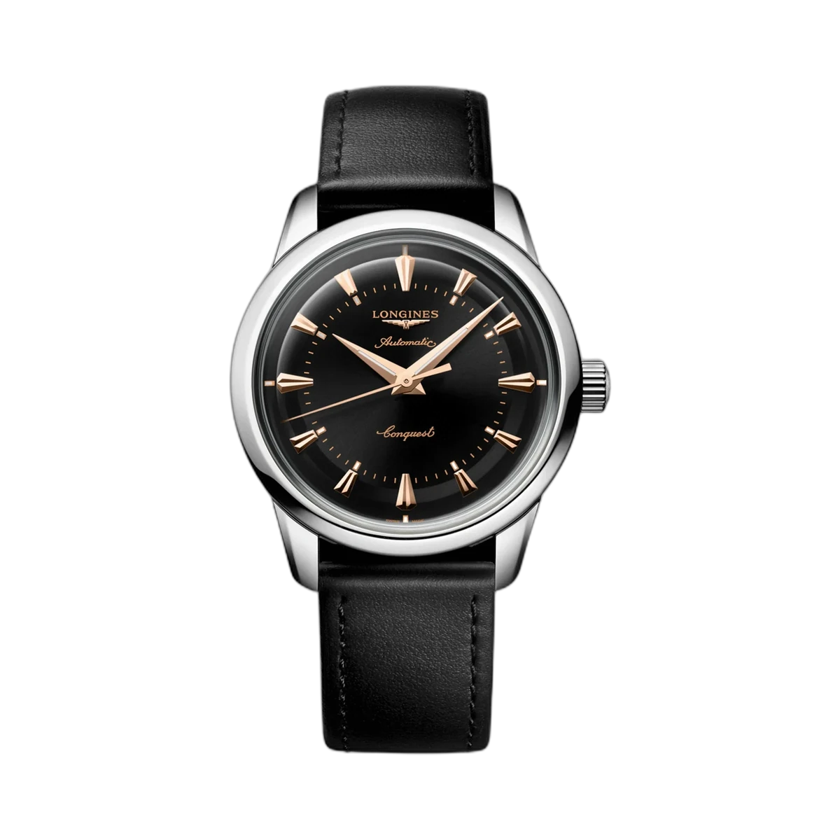Longines Conquest Heritage L16494522 M8M 38mm Black Dial Men's Watch