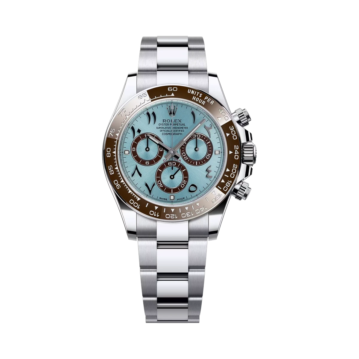 Rolex Daytona 116506-Arab Blue Arabic Dial Chronograph 40Mm Platinum Oyster Bracelet