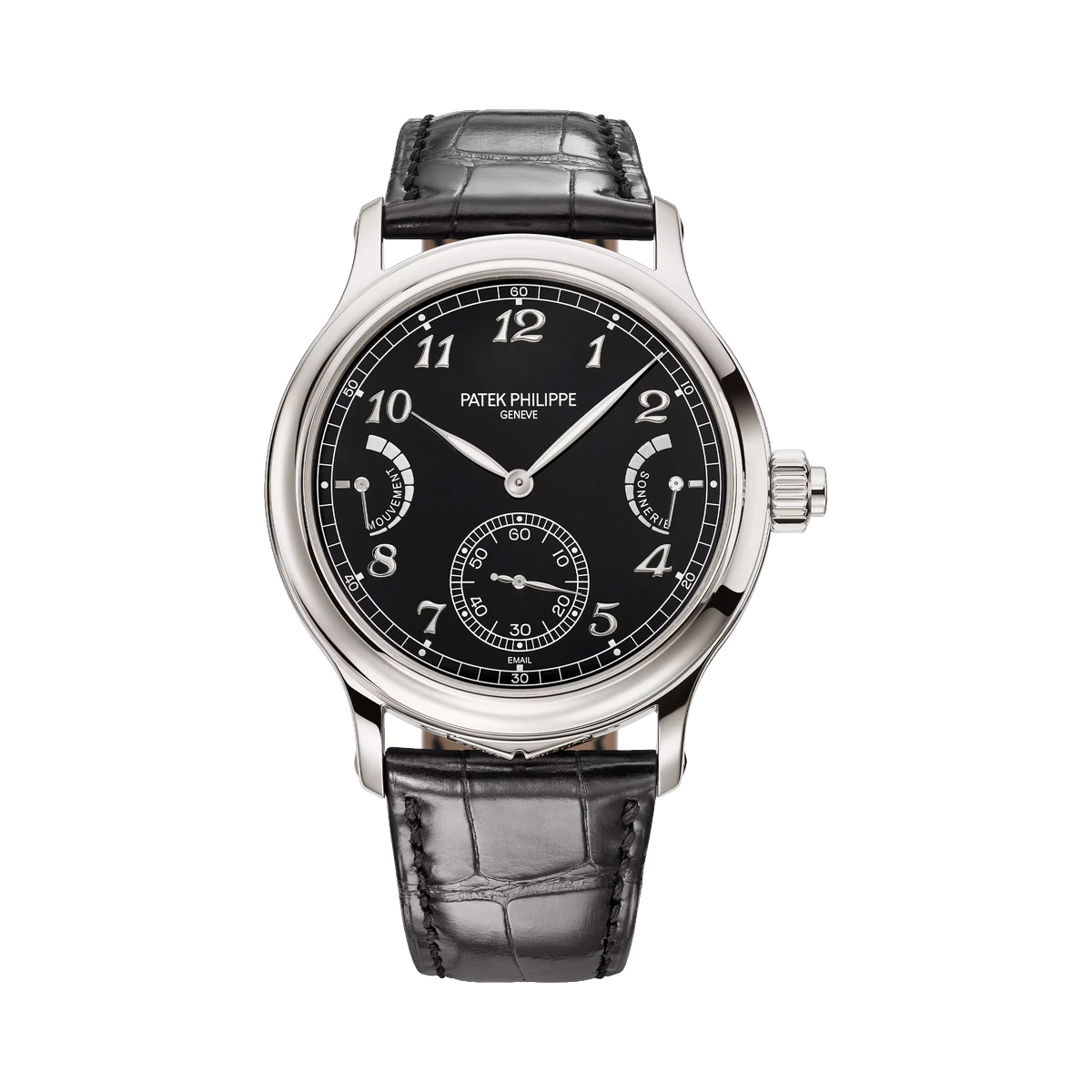Patek Philippe Grand Complications Grande Sonnerie 6301P-001 Platinum 44.8mm Black Dial Men's Watch