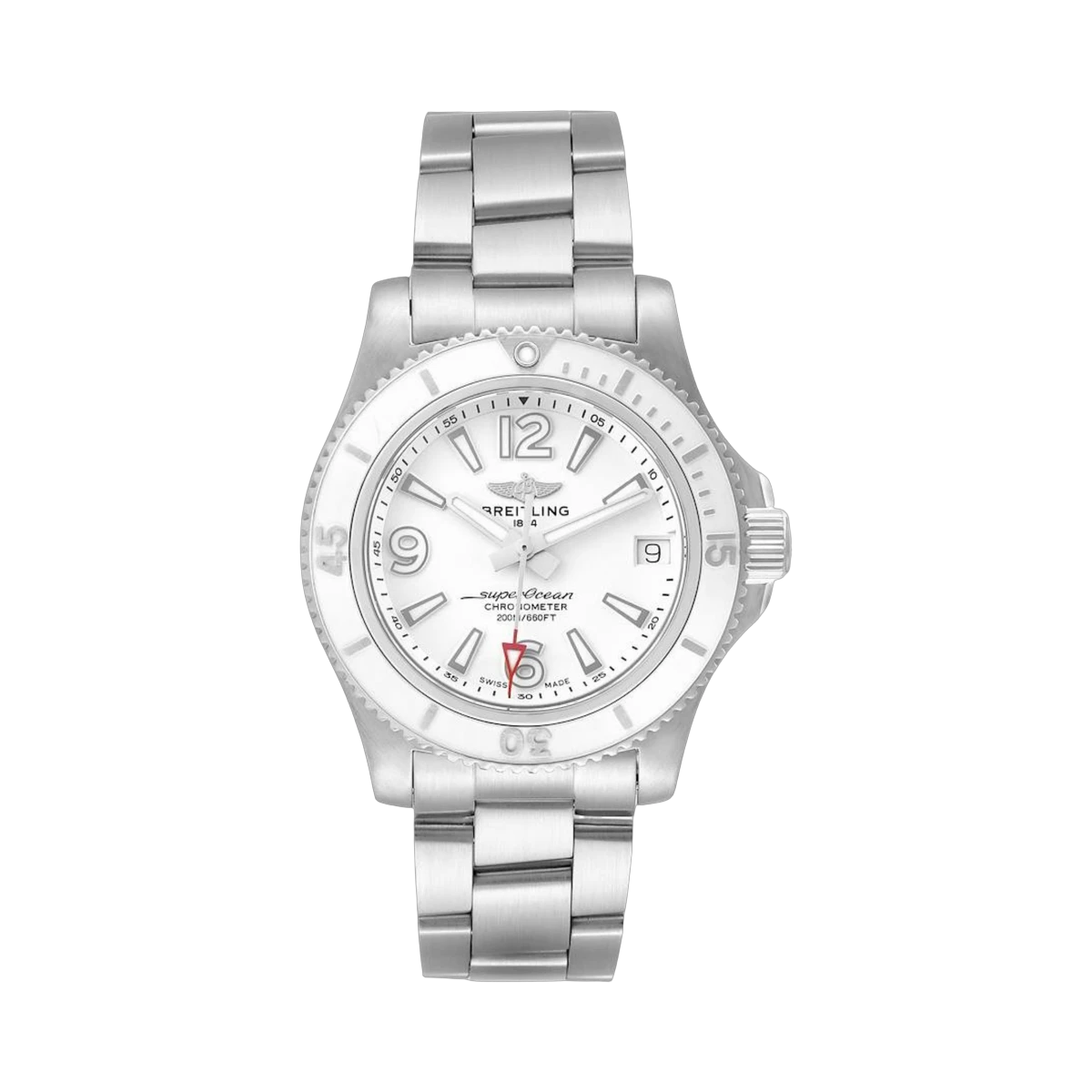 Breitling A17316 SUPEROCEAN WHITE DIAL LADIES 46 STEEL