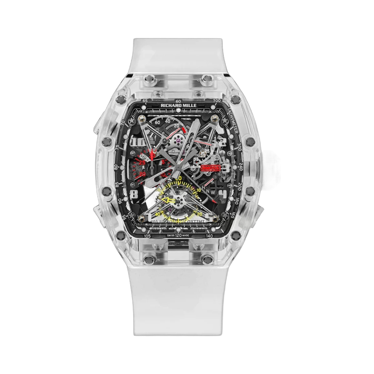 Richard Mille RM 056 Felipe Massa Tourbillon Split-Seconds Chronograph Sapphire Skeleton Dial 43mm Men's Watch