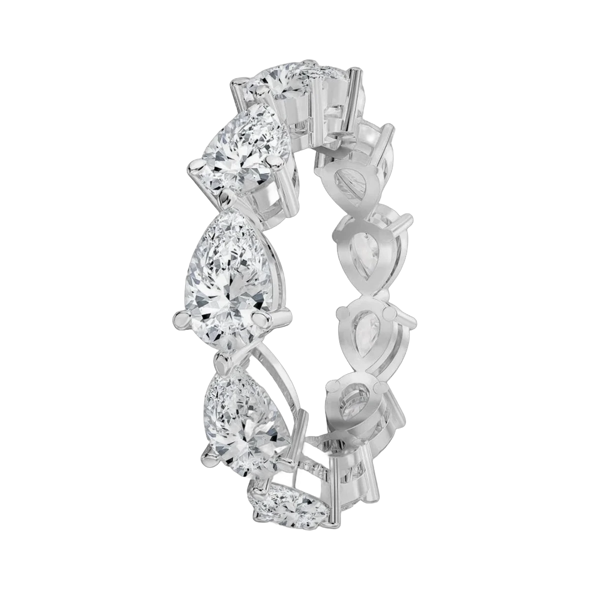 Pear Eternity Band 32 Pointer- 3.50 CTS-HRD-I-J/VVS-VS,892R,Total Wt - 3.02gm