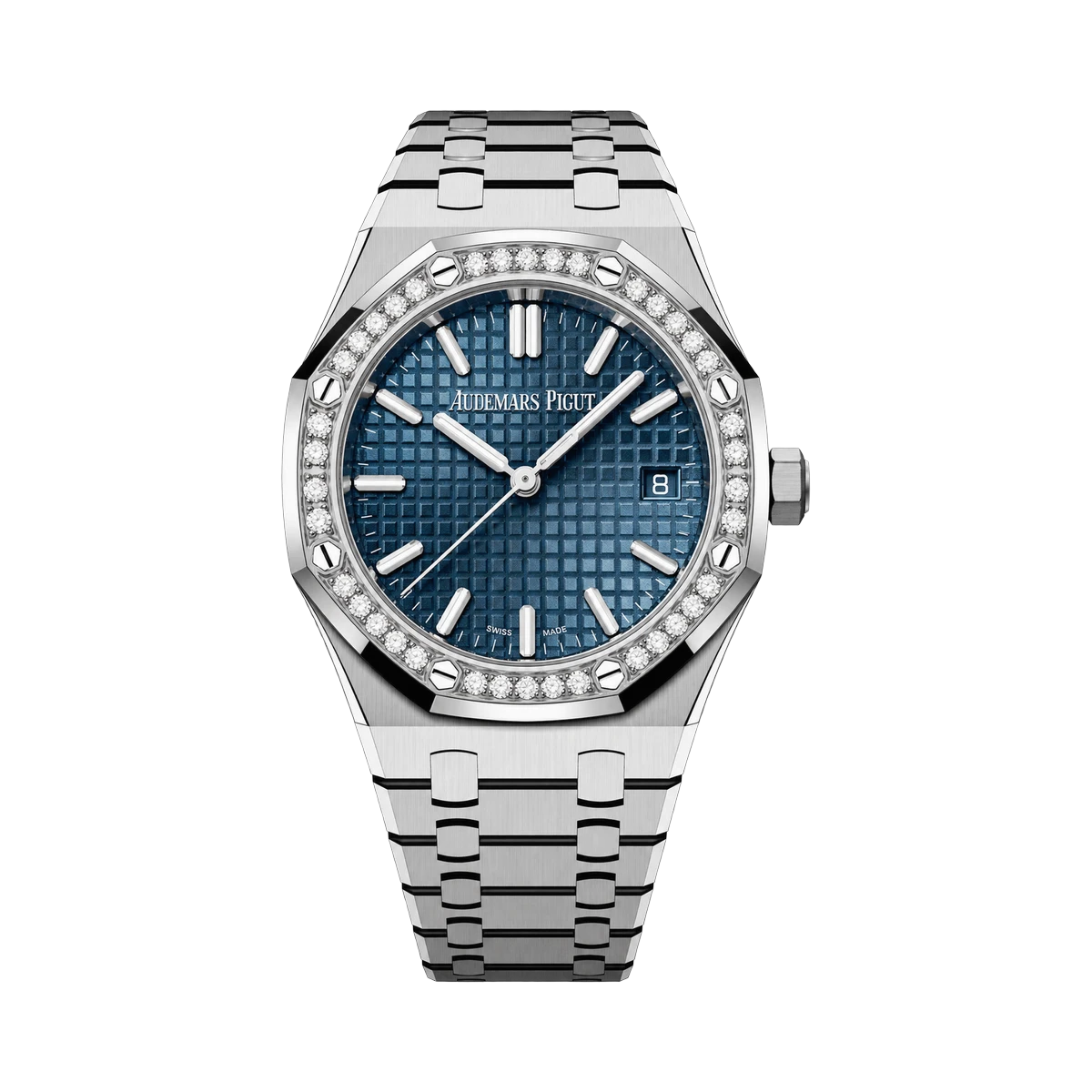 Audemars Piguet Royal Oak Selfwinding 77451ST.ZZ.1361ST.04 Diamond Blue Dial 34MM