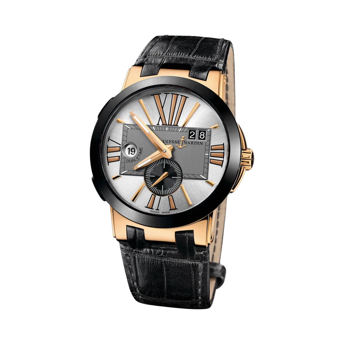 Ulysse Nardin Executive Dual Time 246-00 43mm 18K Red Gold Case