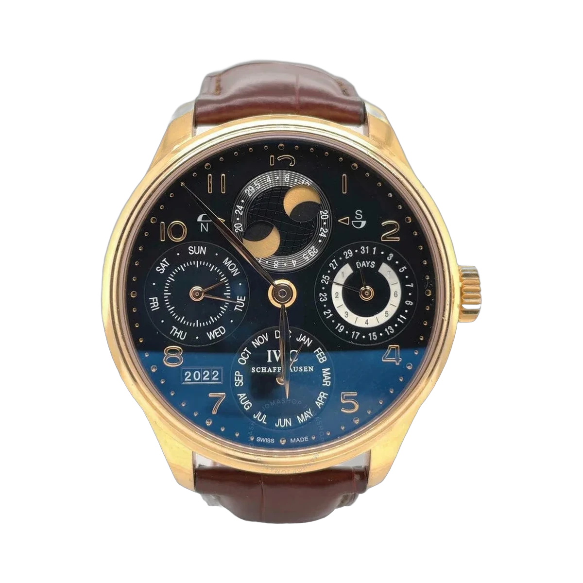 IWC 葡萄牙恒动 REF IW502119 日历黑色表盘男士手表