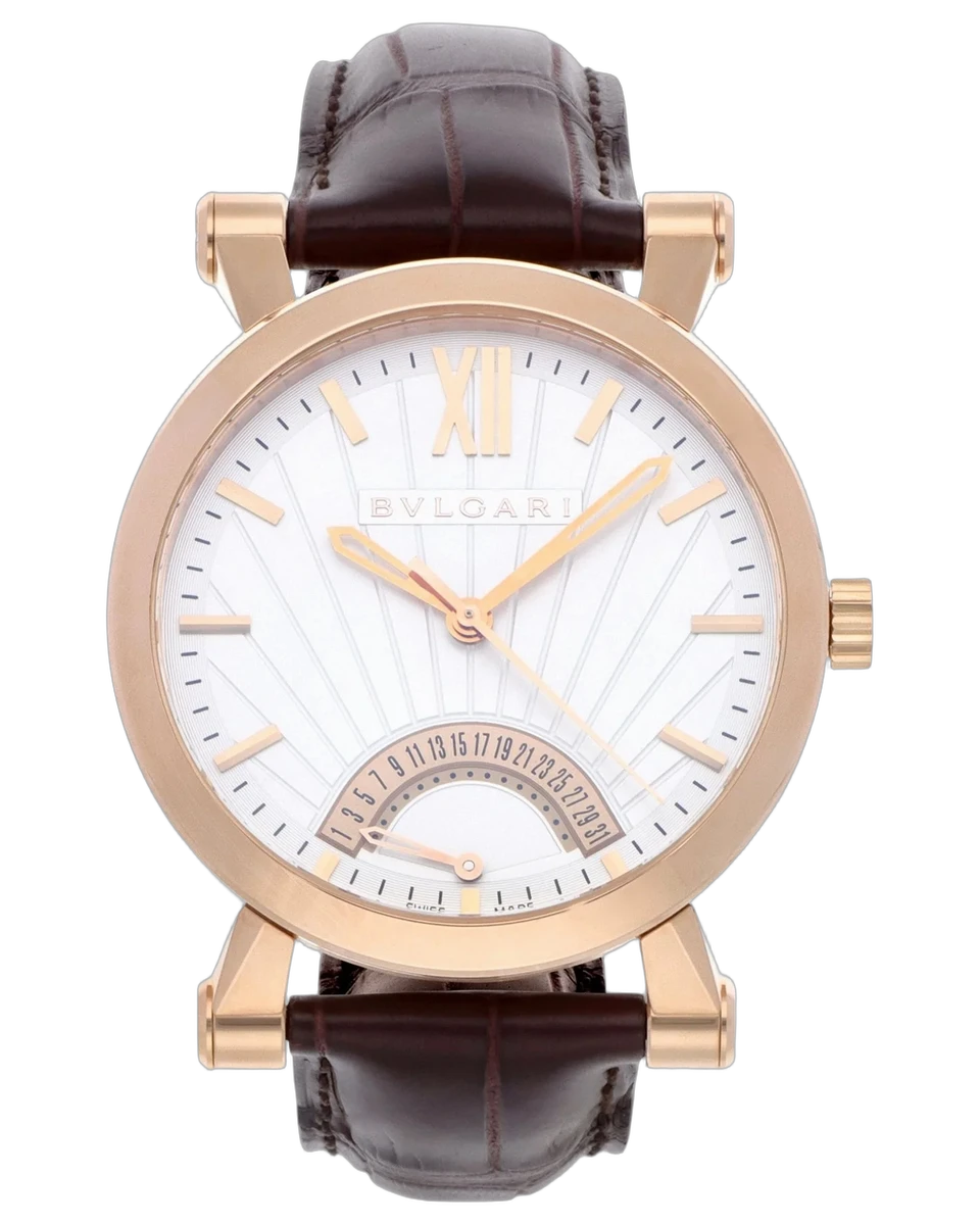 Bvlgari Sotirio Retrograde 101708 42MM 18K Rose Gold
