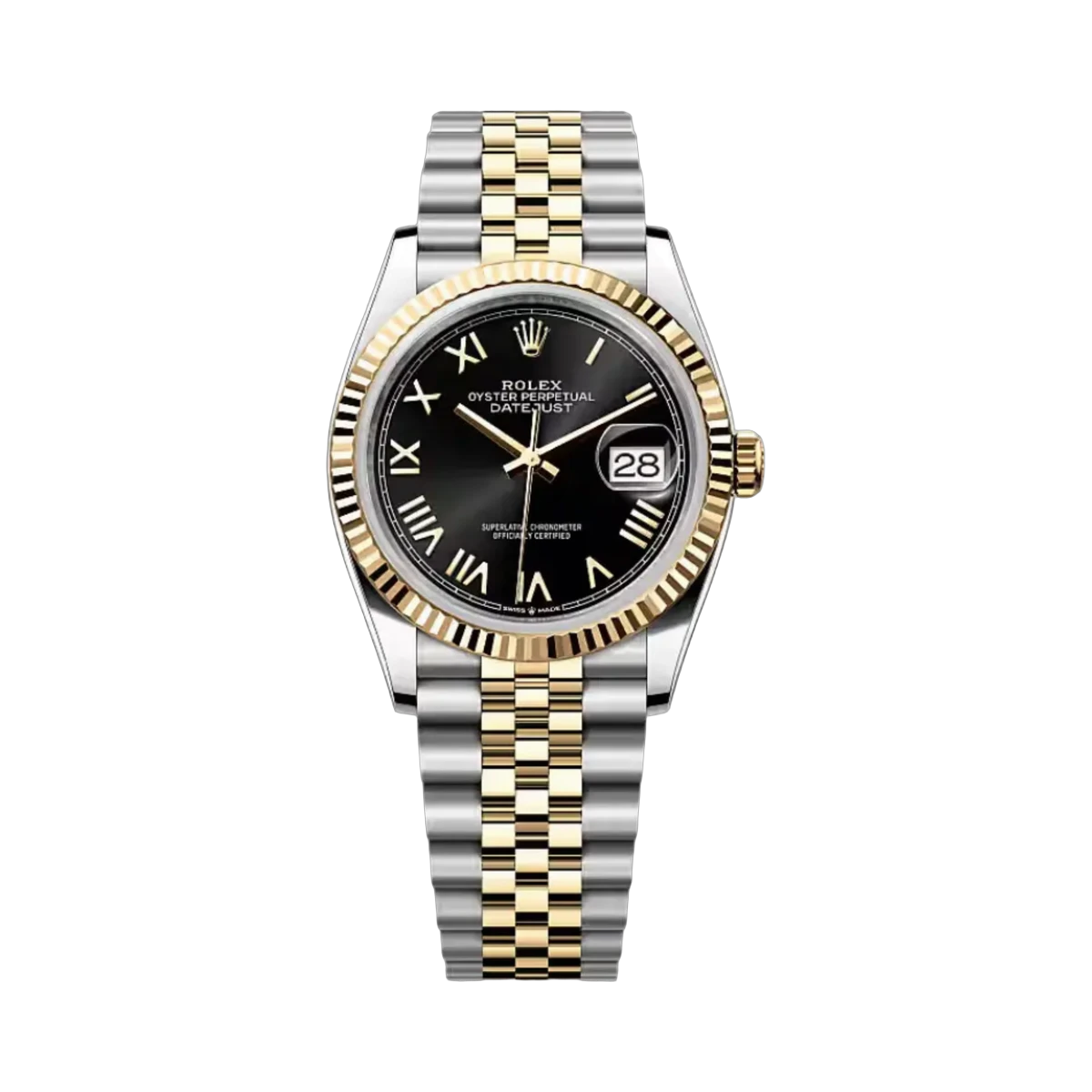 Rolex Datejust 126233 0055 Roman Index Dial 36mm Women's Watch