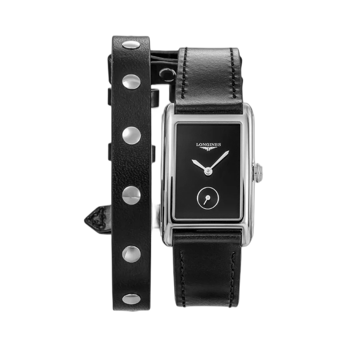 Longines Dolcevita Quartz Black L55124592 23.3x37MM Stainless Steel
