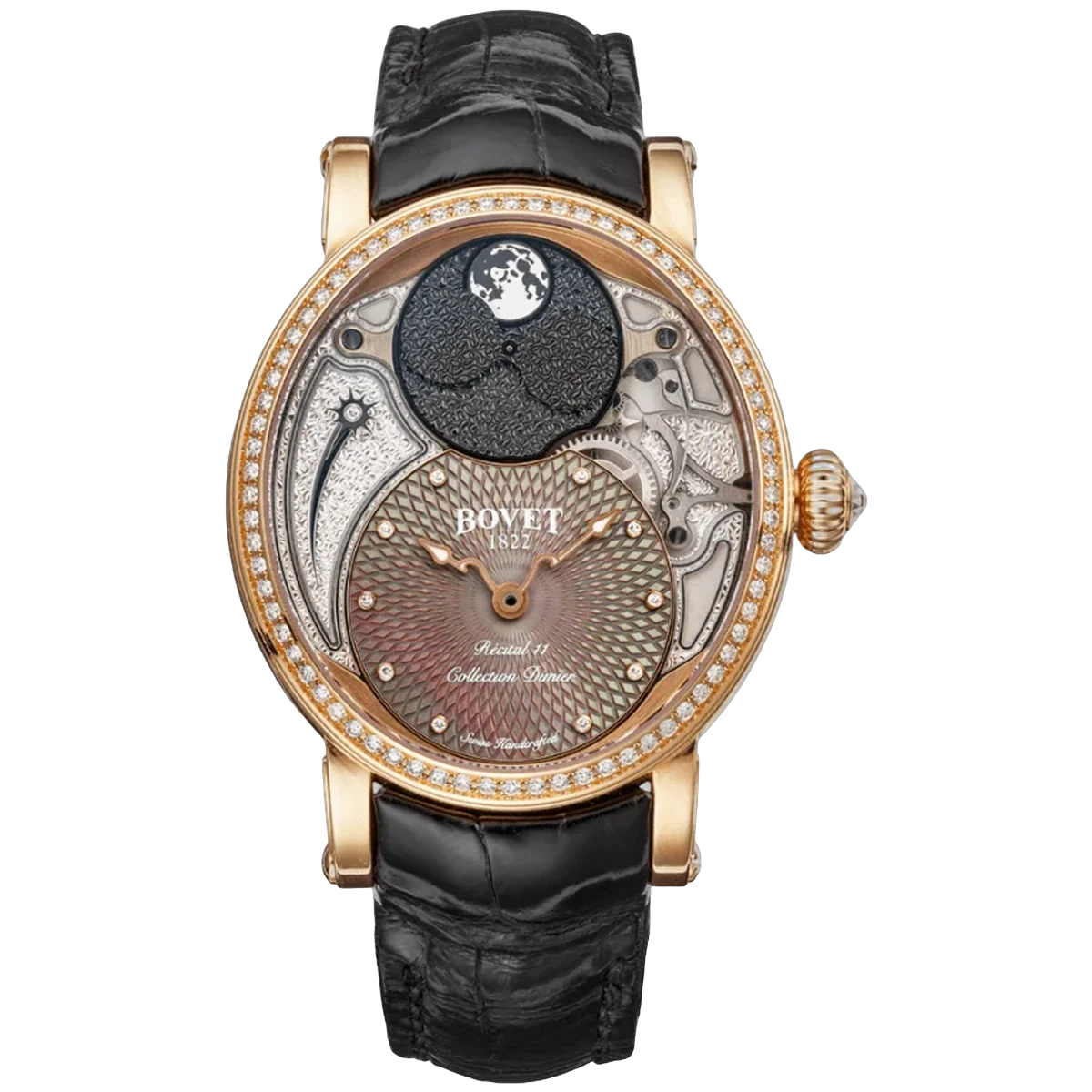 Bovet Dimier Recital 11 Miss Alexandra Moonphase & MOP DTR11 37x41mm 18K Rose Gold
