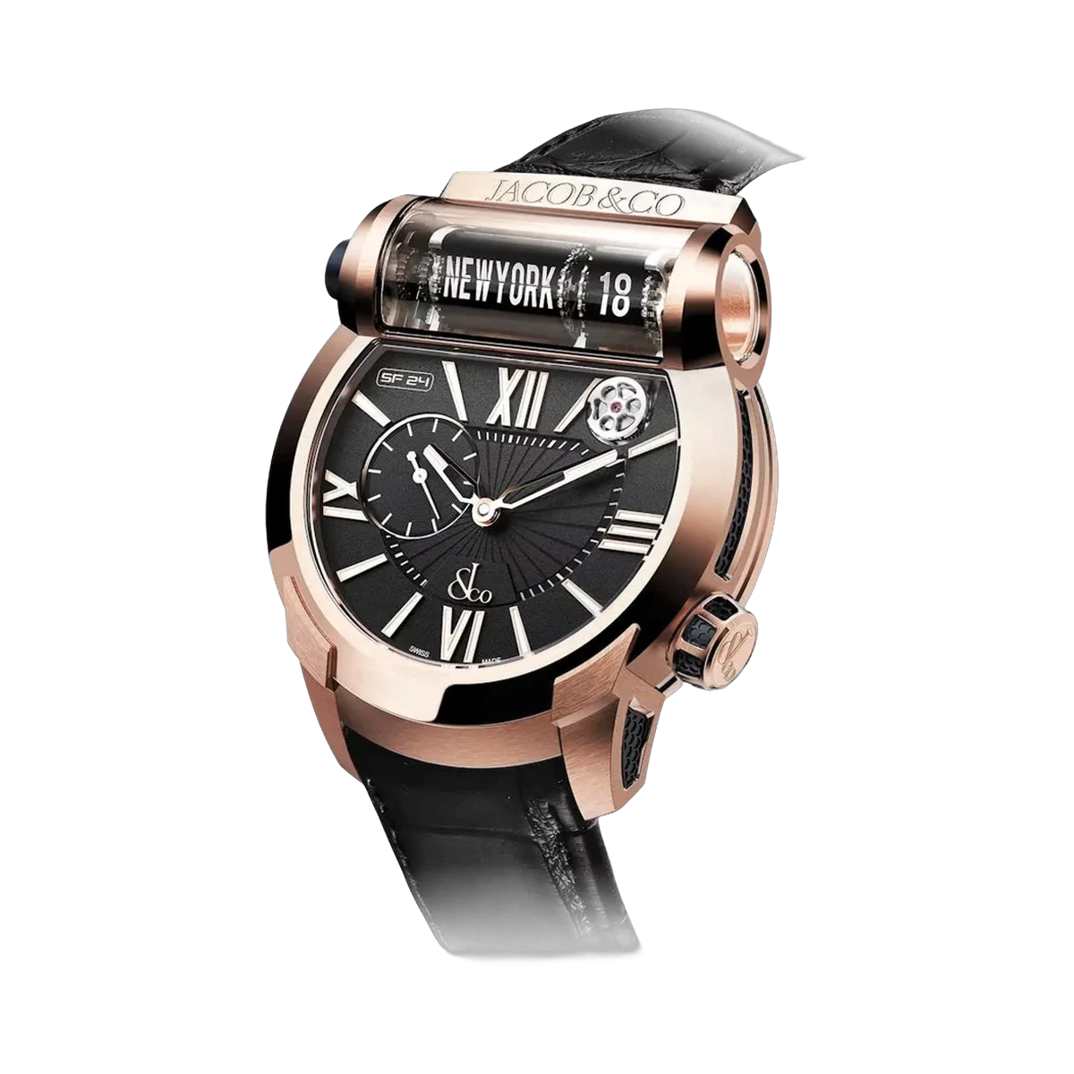Jacob & Co. Epic SF24 ES101.40.AE.AC.A Rose Gold 45mm Black Dial Men's Watch