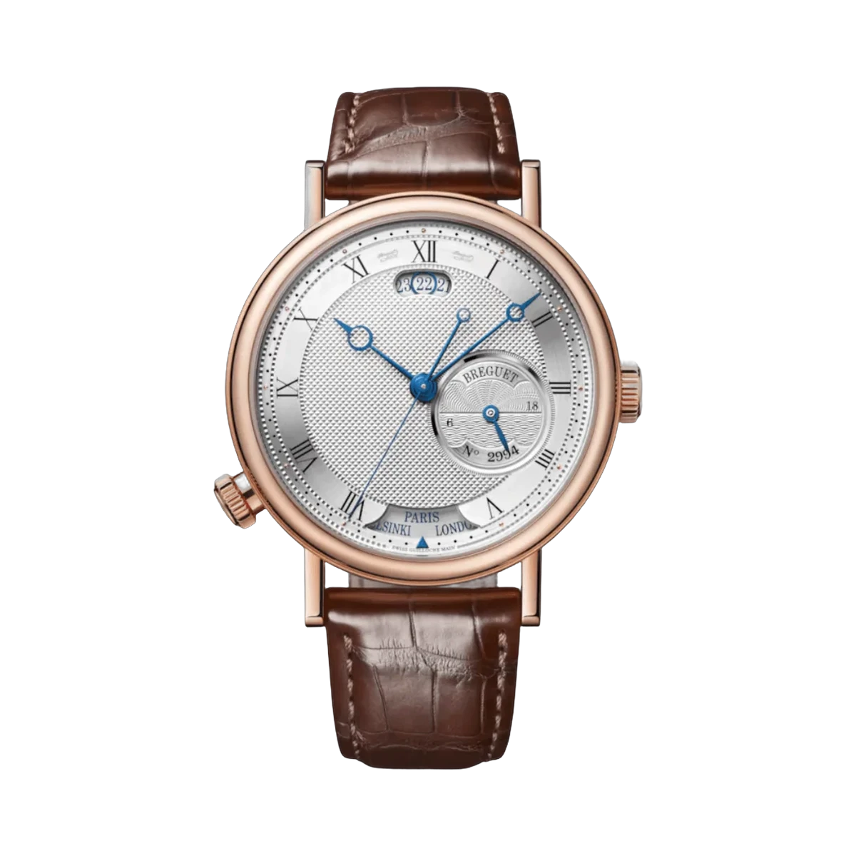 Breguet Classique Hora Mundi 5727BR/12/9ZU 18K Rose Gold Silver Dial