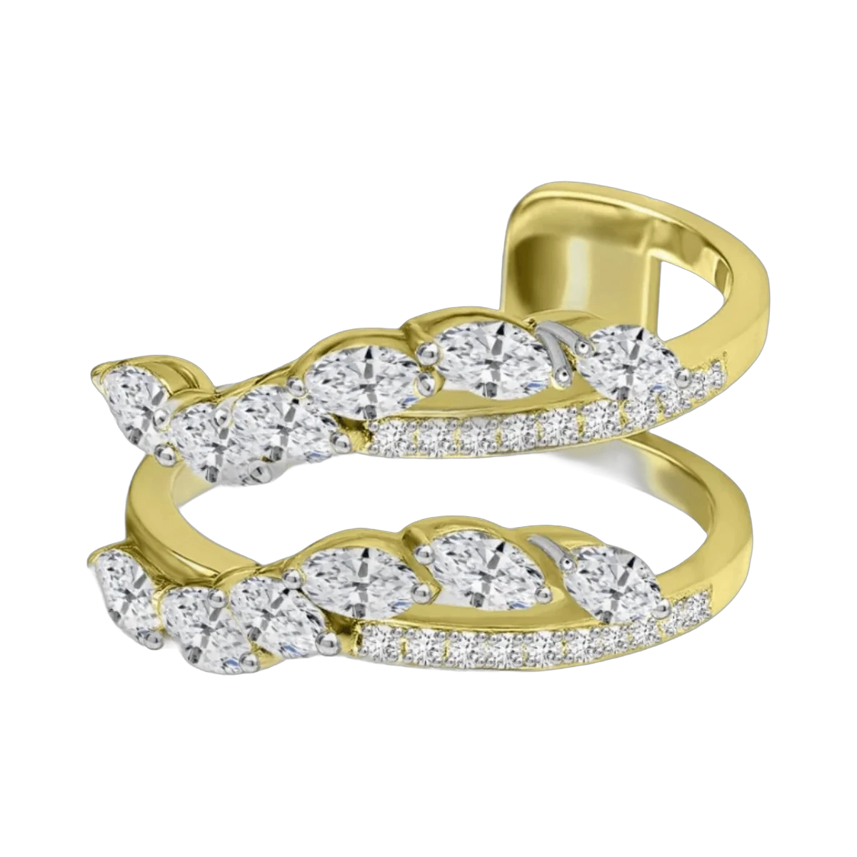 Round-Marquise Ring- HRD- F-G/VVS-VS 1.28 CTS- A39R,Total Wt - 6.29gm