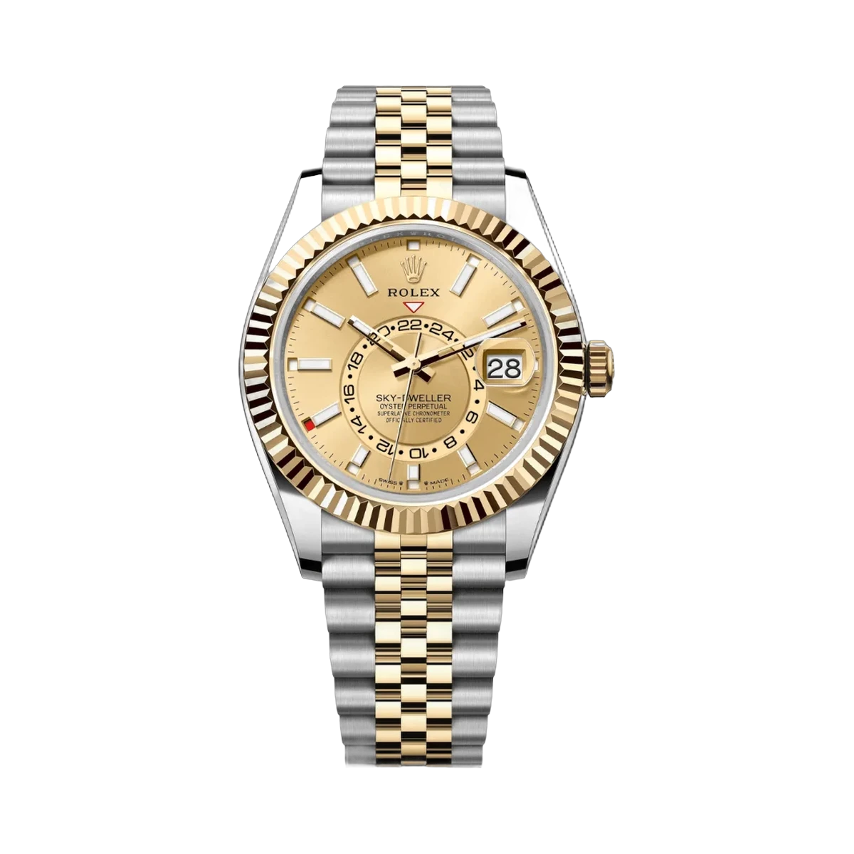 Rolex Sky Dweller 336933-0002 Oystersteel And Yellow Gold Champagne 42mm Men’s Watch