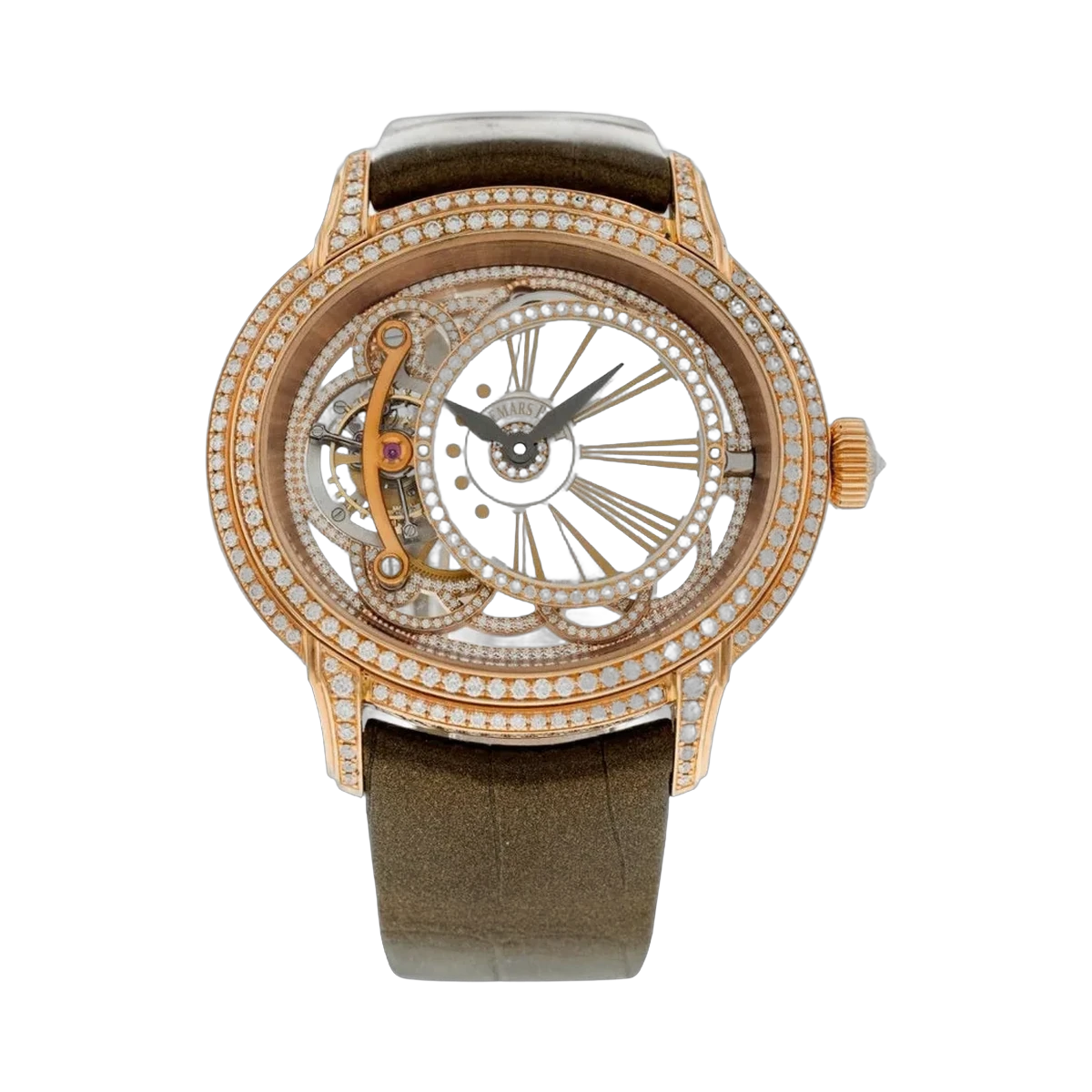 Audemars Piguet Millenary 26354OR.ZZ.D812CR.01 Tourbillon Roségold Diamantlünette 45mm Skelettzifferblatt Herrenuhr
