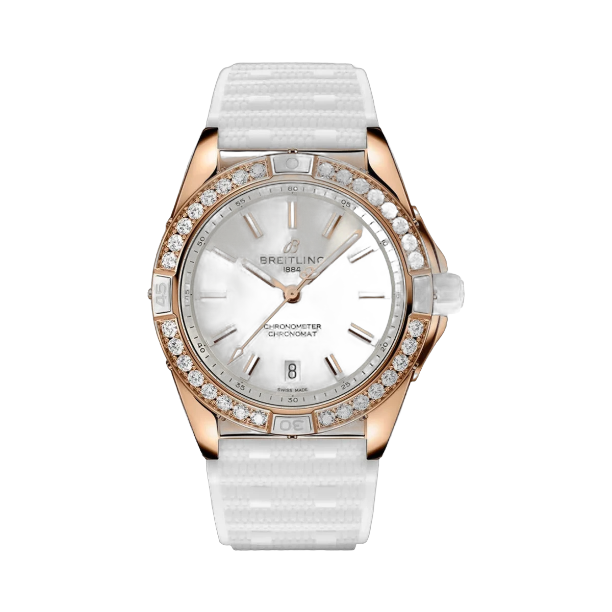 Breitling Super Chronomat R17356531G1S1 Automatic Rose Gold 38mm Origins Beige Dial Ladies Watch