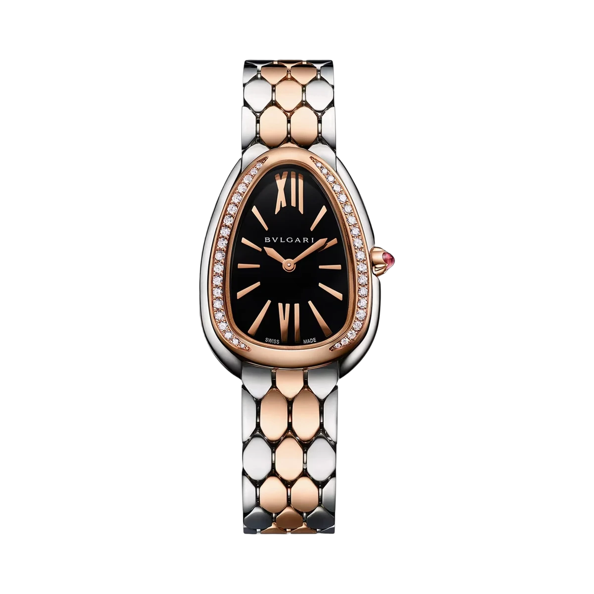 Bvlgari Serpenti Seduttori Rose Gold Black 103450 33MM