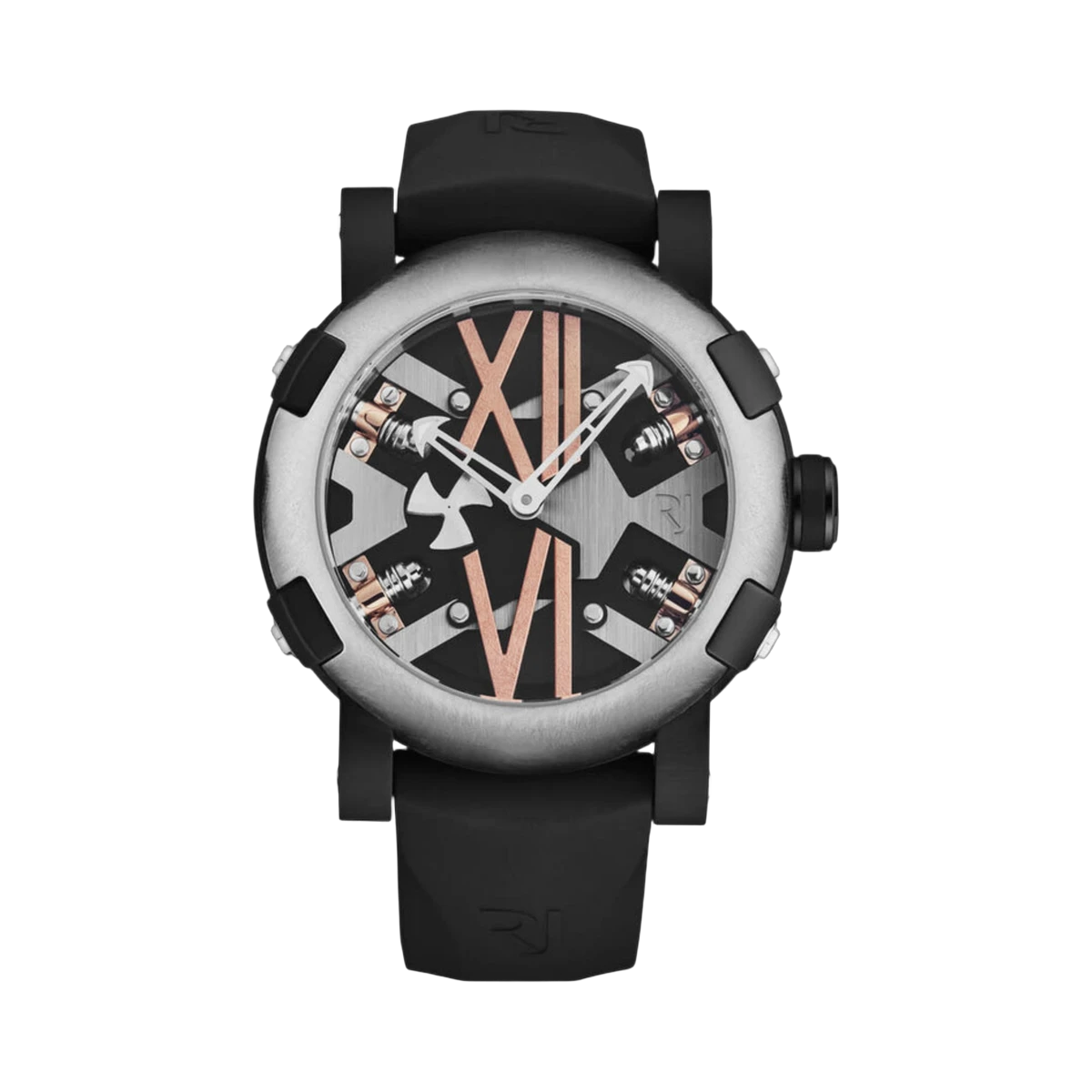 Romain Jerome Steampunk RJ.SP.AU.103.20 46MM SS PVD Black Gray Dial