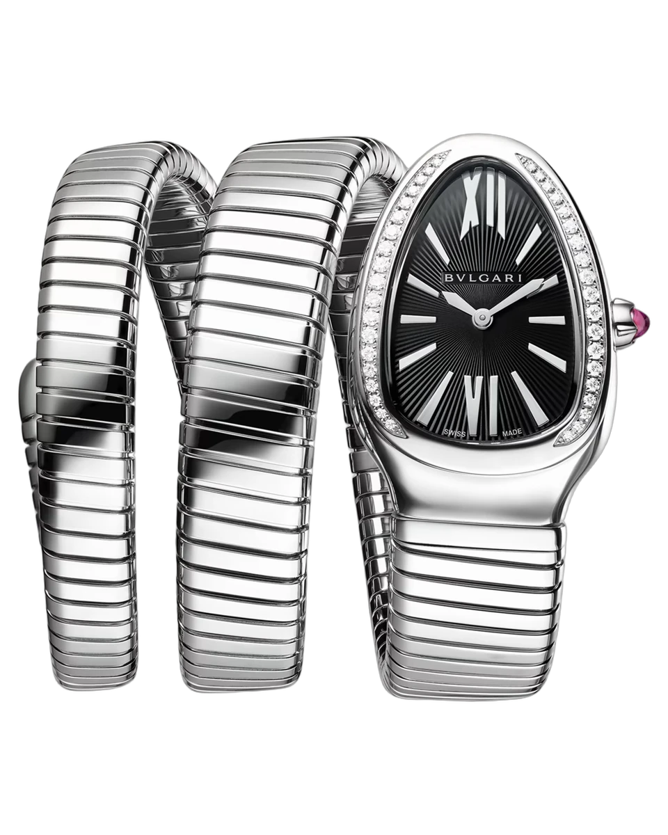 Bvlgari Serpenti Tubogas 35Mm Diamonds 2 Twirls Ladies Watch