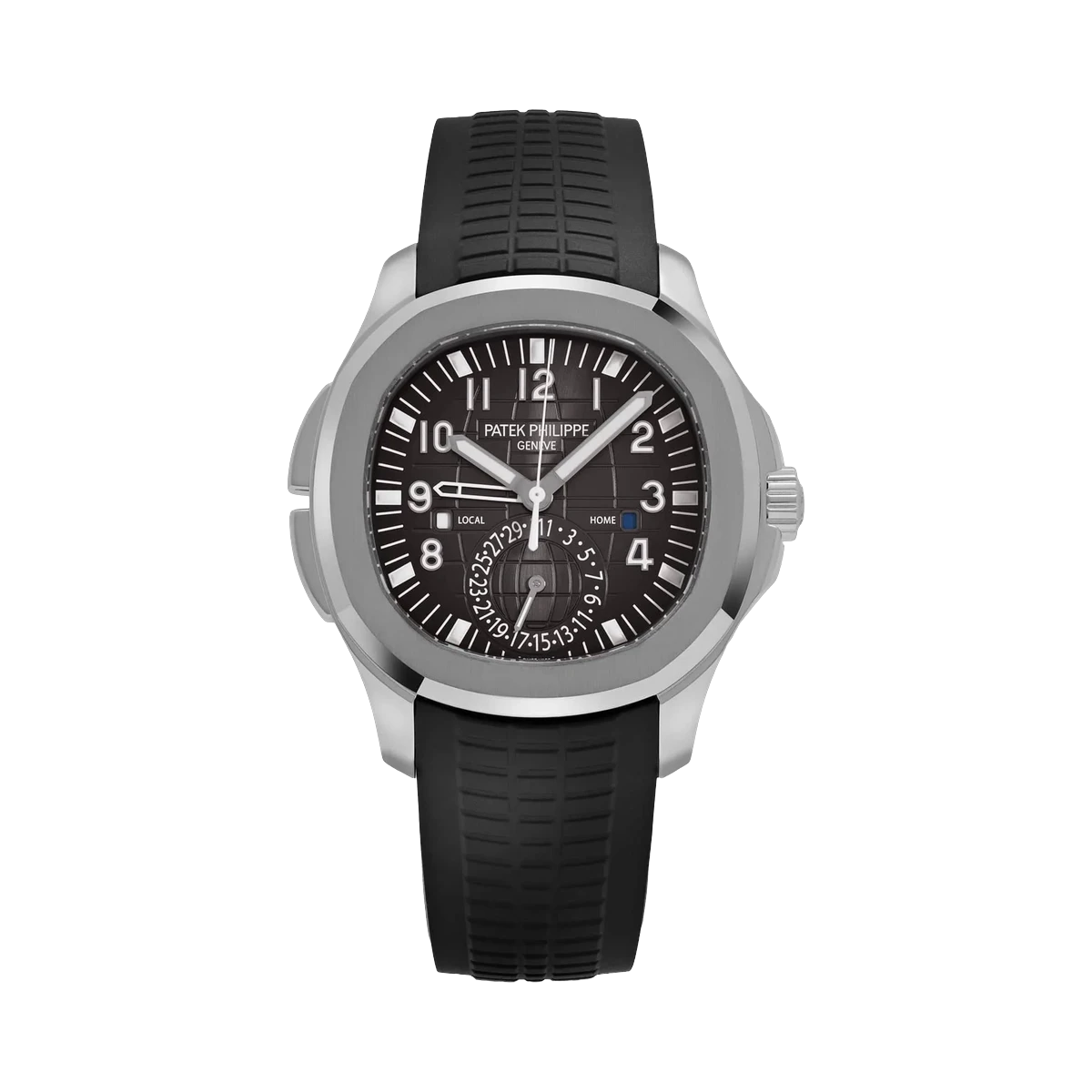 Patek Philippe Aquanaut 5164A-001 Dual Time 40.8Mm Black Dial