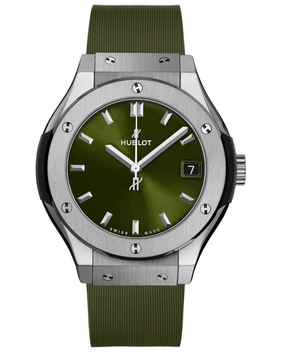 Hublot Classic Fusion 581.NX.8970.RX Titanium Green Automatic 33mm