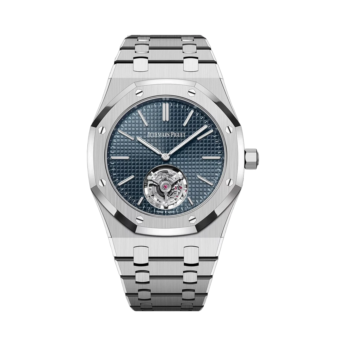 Audemars Piguet Royal Oak Flying Tourbillon 26670ST.OO.1240ST.02 Extra-Thin 39mm Edelstahl Blaues Zifferblatt