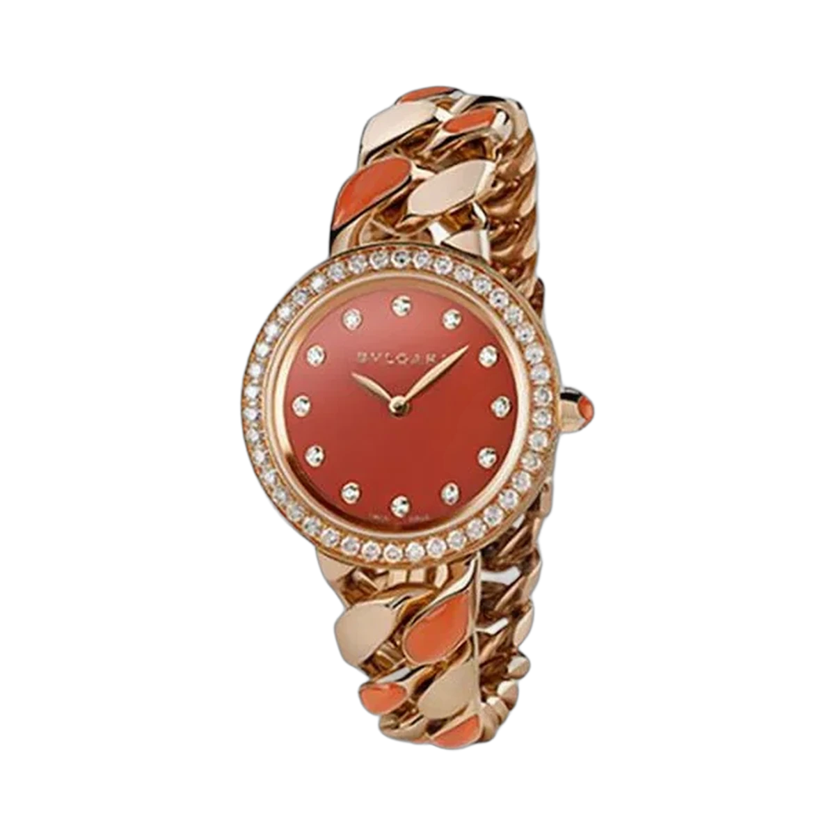 Bvlgari 宝格丽 Catene 31 毫米玫瑰金表壳女士手表