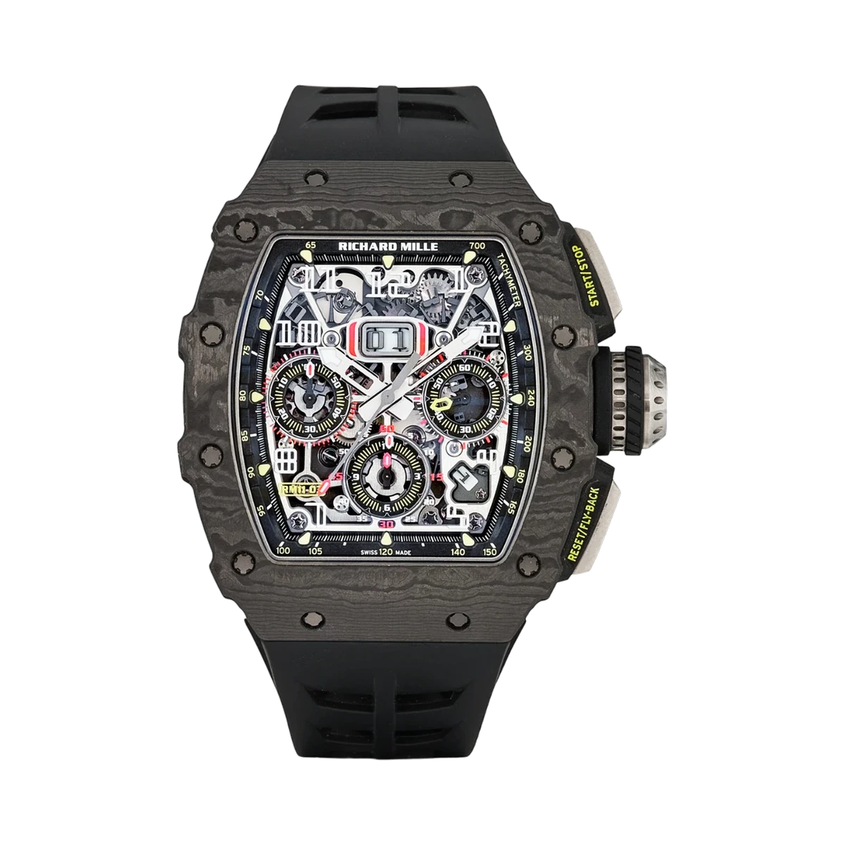Richard Mille RM11-03 CA TPT Flyback Chronograph Ntpt Carbon Dial