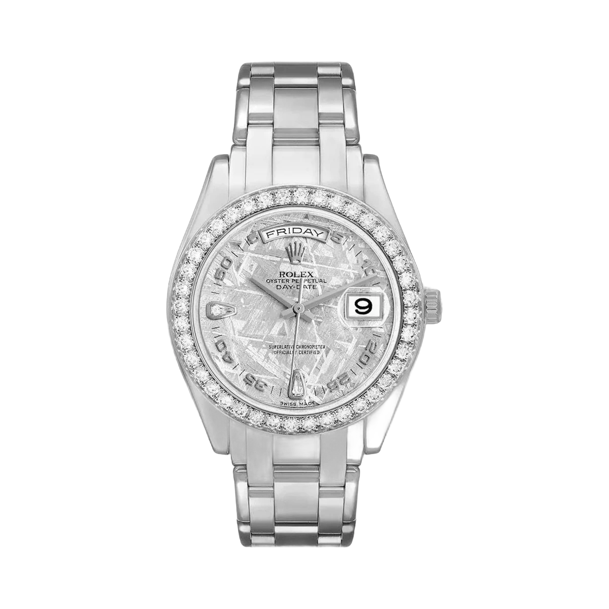 Rolex Day-Date 18946 Platinum 39mm Meteorite Dial Men's Watch