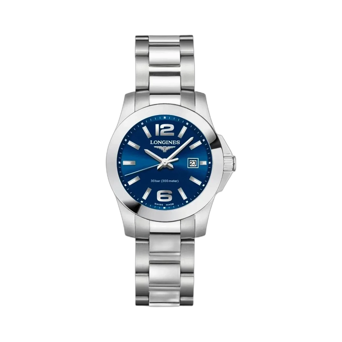 Longines Conquest Ladies L33764966 29.5MM Blue Dial Stainless Steel