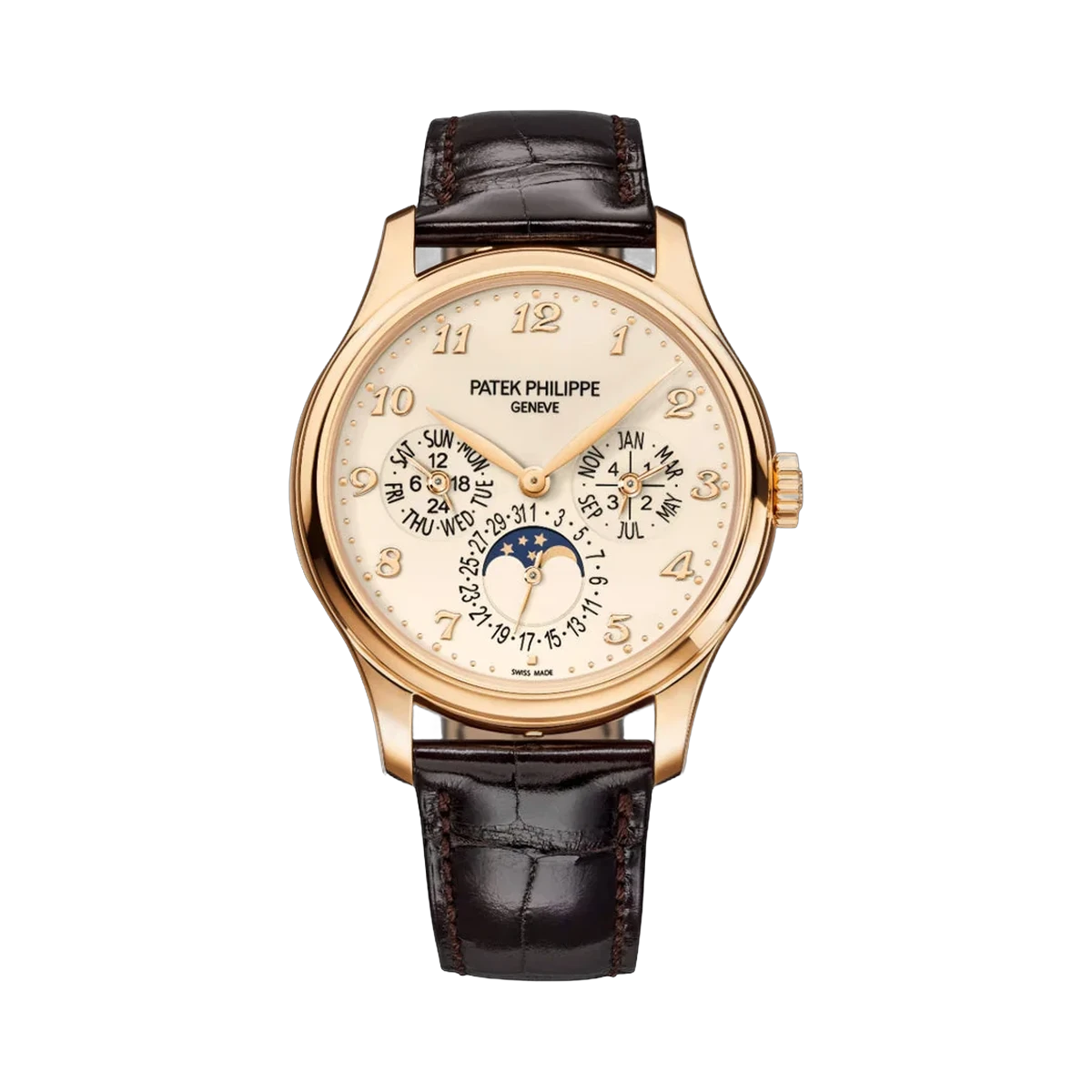 Patek Philippe Perpetual Calendar 5327R-001 Rose Gold Ivory Dial 39mm Men's Watch